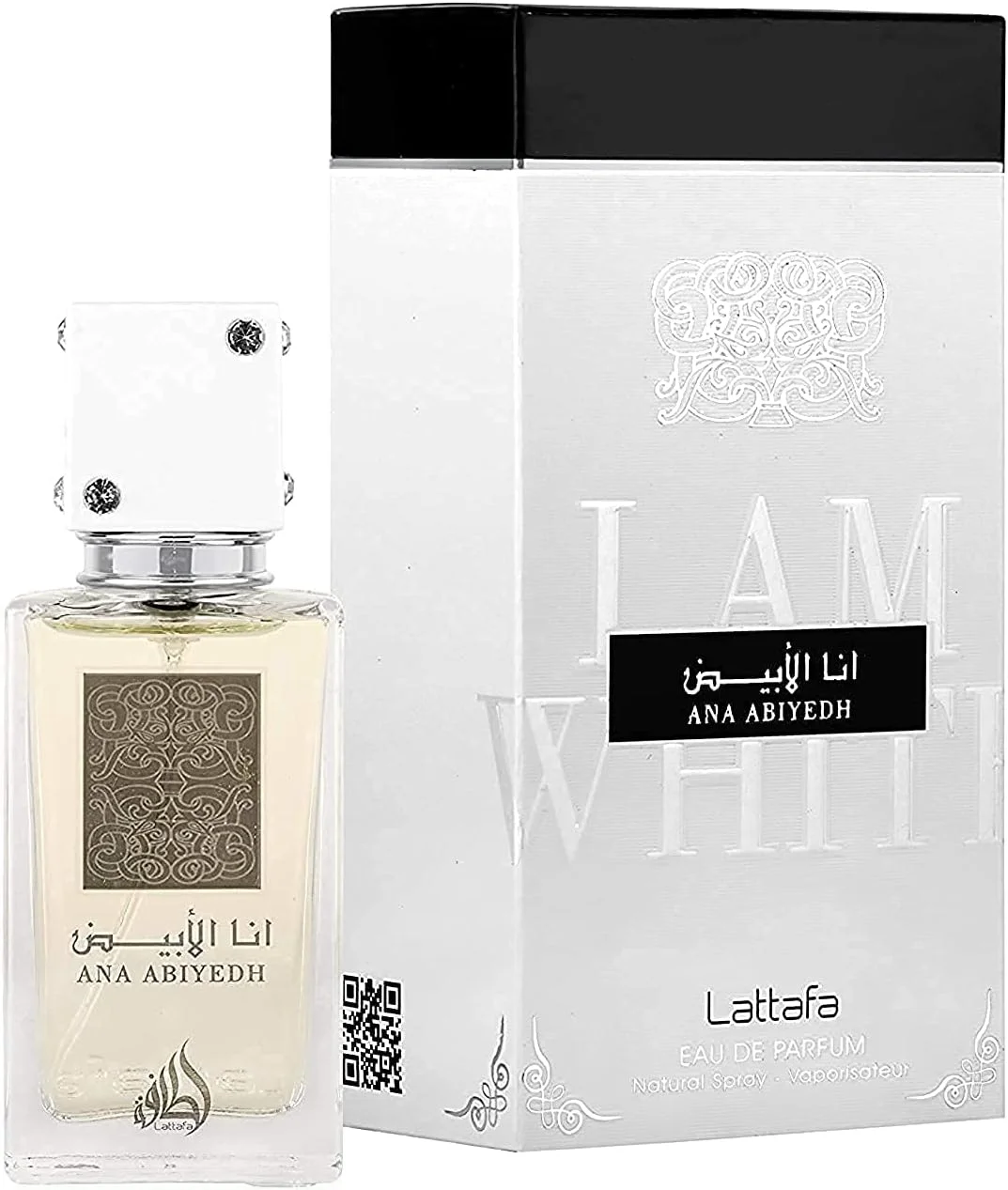 عطر عود و مشک لطافه مردانه و زنانه با ماندگاری طولانی، عطر لوکس آنا ابیض ادو پرفیوم 30 میلی لیتر (بسته 01 عددی)