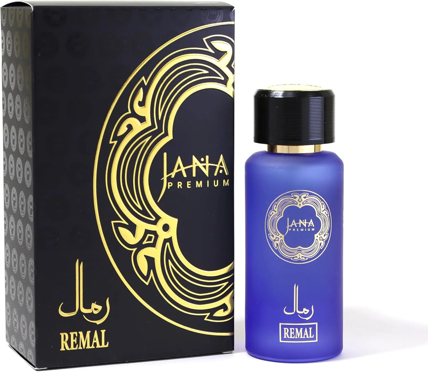 عطر شرقی رمال جانا پریمیوم، 50 میلی لیتر، رایحه لوکس با نت های مرکباتی و چوبی، بطری شیشه ای آبی