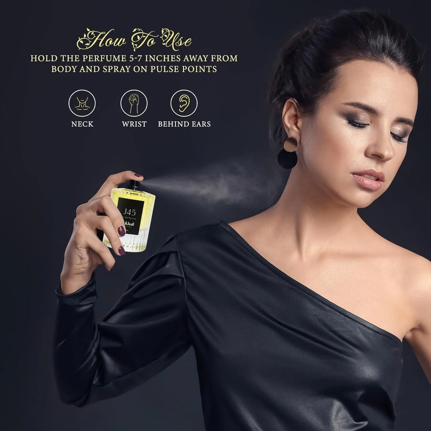 ادکلن J45 by Mikhail | ادو پرفیوم مردانه و زنانه | 50 میلی لیتر | عطر لوکس و غلیظ با رایحه زعفران، یاس، مشک و عنبر ادکلن J45 by Mikhail | ادو پرفیوم مردانه و زنانه | 50 میلی لیتر | عطر لوکس و غلیظ با رایحه زعفران، یاس، مشک و عنبر