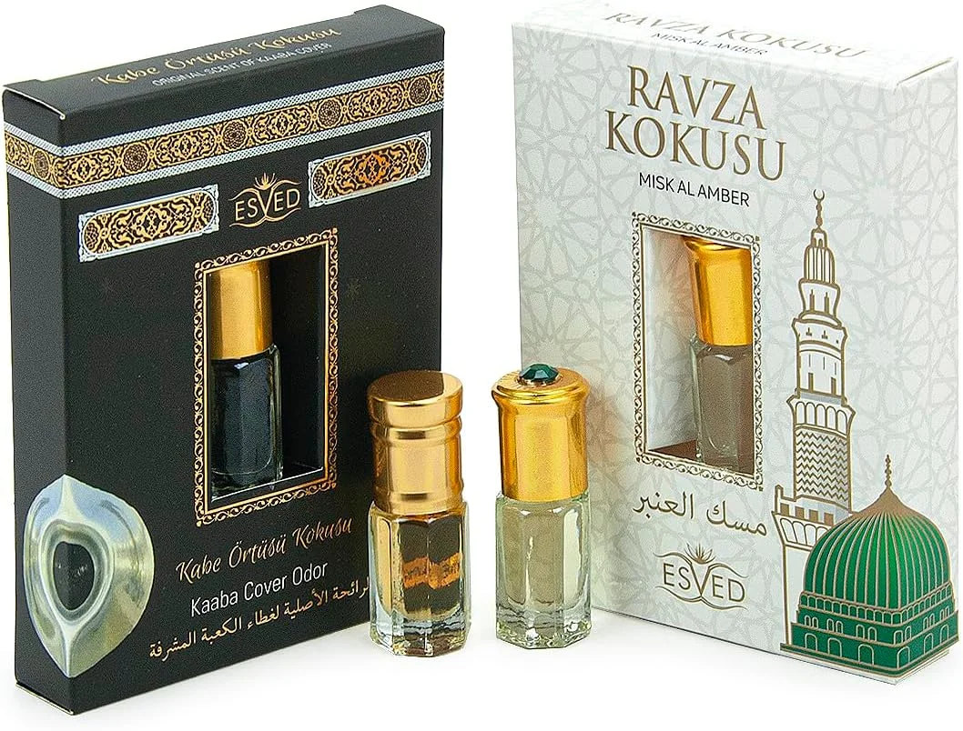 ایخوان آنلاین، عطر شخصی، روغن عطر رولی ماندگار، عطرهای روغنی غیر الکلی برای مردان و زنان، بسته 2 عددی - 6 میلی لیتر / 0.20 اونس مایع، پوشش کعبه، روضه ایخوان آنلاین، عطر شخصی، روغن عطر رولی ماندگار، عطرهای روغنی غیر الکلی برای مردان و زنان، بسته 2 عددی - 6 میلی لیتر / 0.20 اونس مایع، پوشش کعبه، روضه