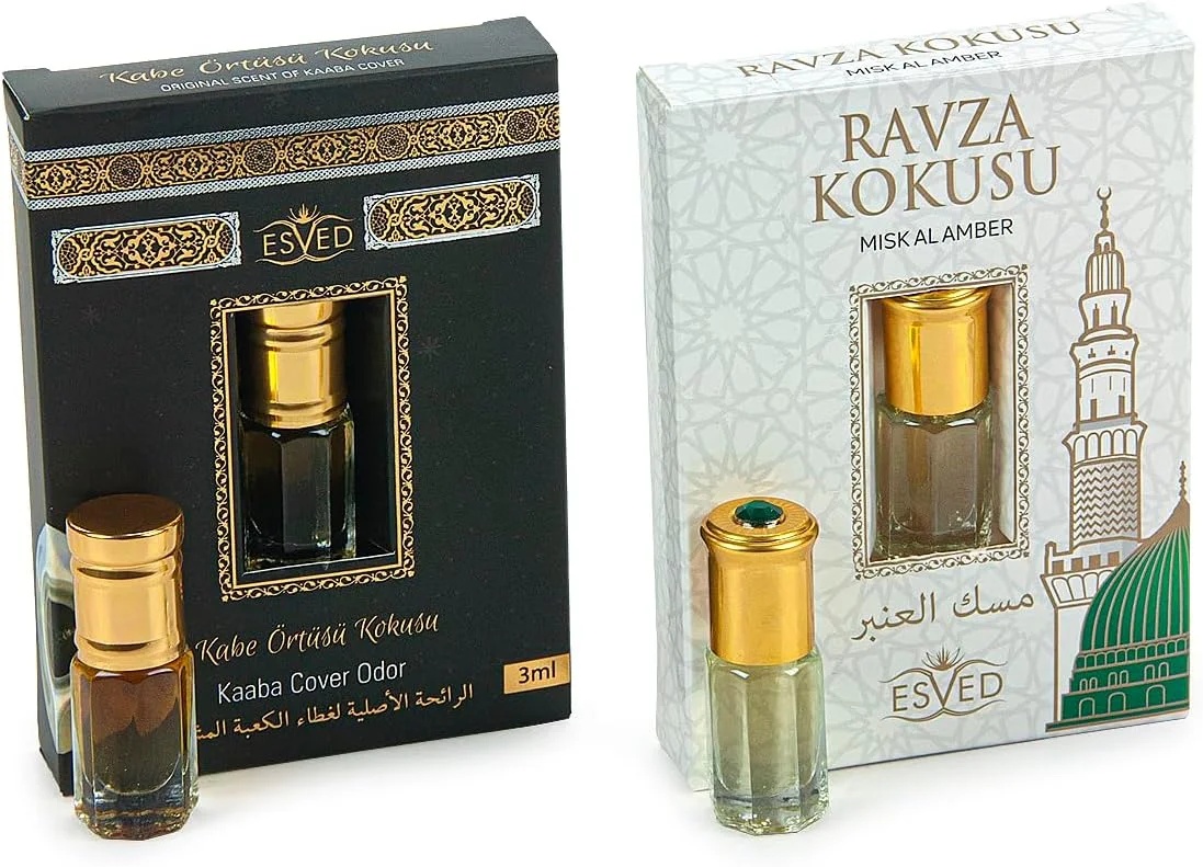 ایخوان آنلاین، عطر شخصی، روغن عطر رولی ماندگار، عطرهای روغنی غیر الکلی برای مردان و زنان، بسته 2 عددی - 6 میلی لیتر / 0.20 اونس مایع، پوشش کعبه، روضه ایخوان آنلاین، عطر شخصی، روغن عطر رولی ماندگار، عطرهای روغنی غیر الکلی برای مردان و زنان، بسته 2 عددی - 6 میلی لیتر / 0.20 اونس مایع، پوشش کعبه، روضه