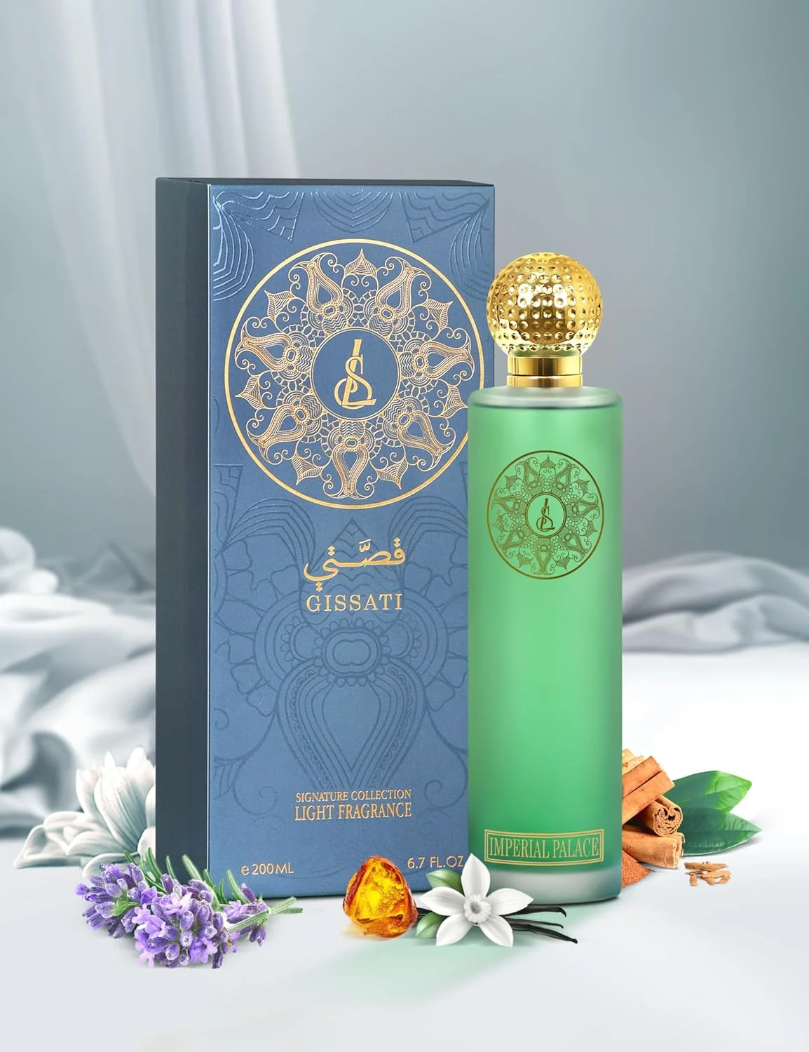 ادو پرفیوم 200 میلی لیتری ایمپریال پالاس – رایحه شرقی، چوبی، ادویه ای و کهربایی یونیسکس، با ماندگاری بالا – ساخت امارات متحده عربی