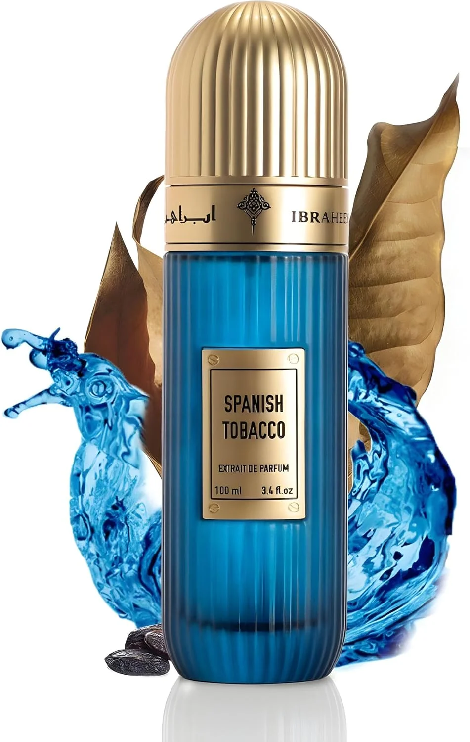 ادکلن ابراهیم القرشی تنباکو اسپانیایی 100 میل اکستریت د پرفیوم - ماندگاری بالا - عطر یونیسکس برای آقایان و بانوان