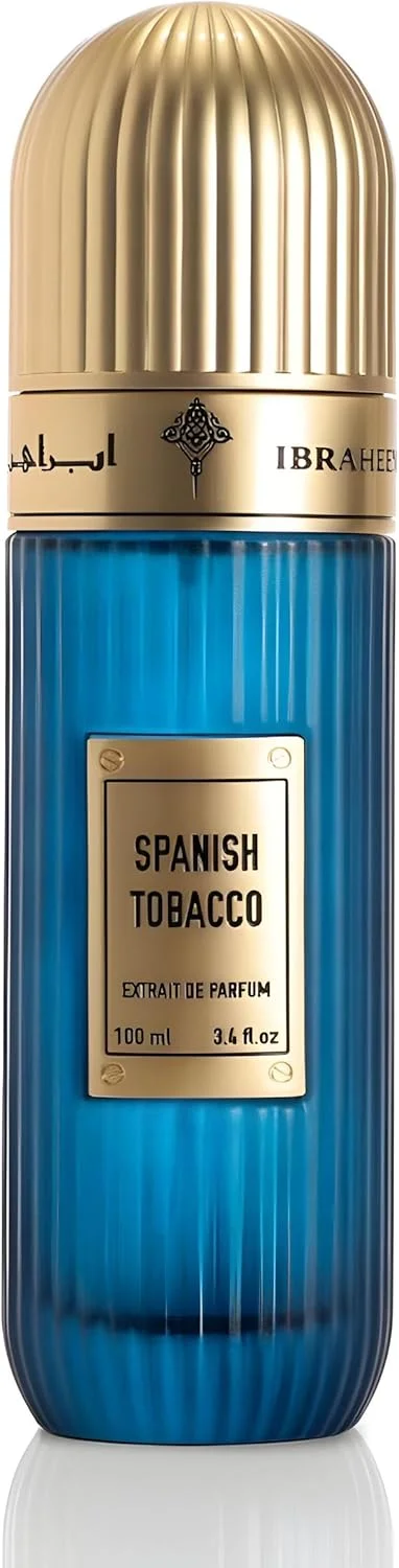 ادکلن ابراهیم القرشی تنباکو اسپانیایی 100 میل اکستریت د پرفیوم - ماندگاری بالا - عطر یونیسکس برای آقایان و بانوان