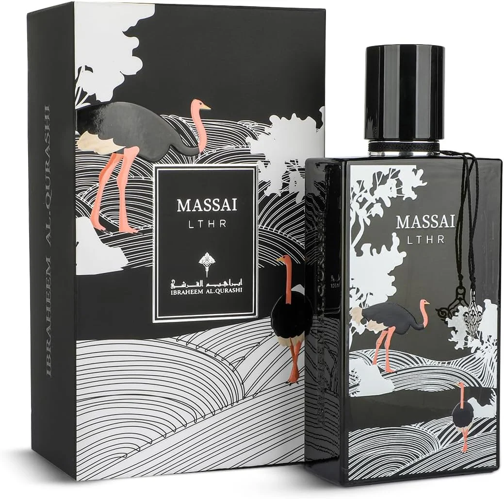 ادکلن ابراهیم القرشی ماسای لدر 75 میلی لیتر EDP، عطر لوکس ماندگار برای زنان، عطر برای مردان، رایحه با طراوت