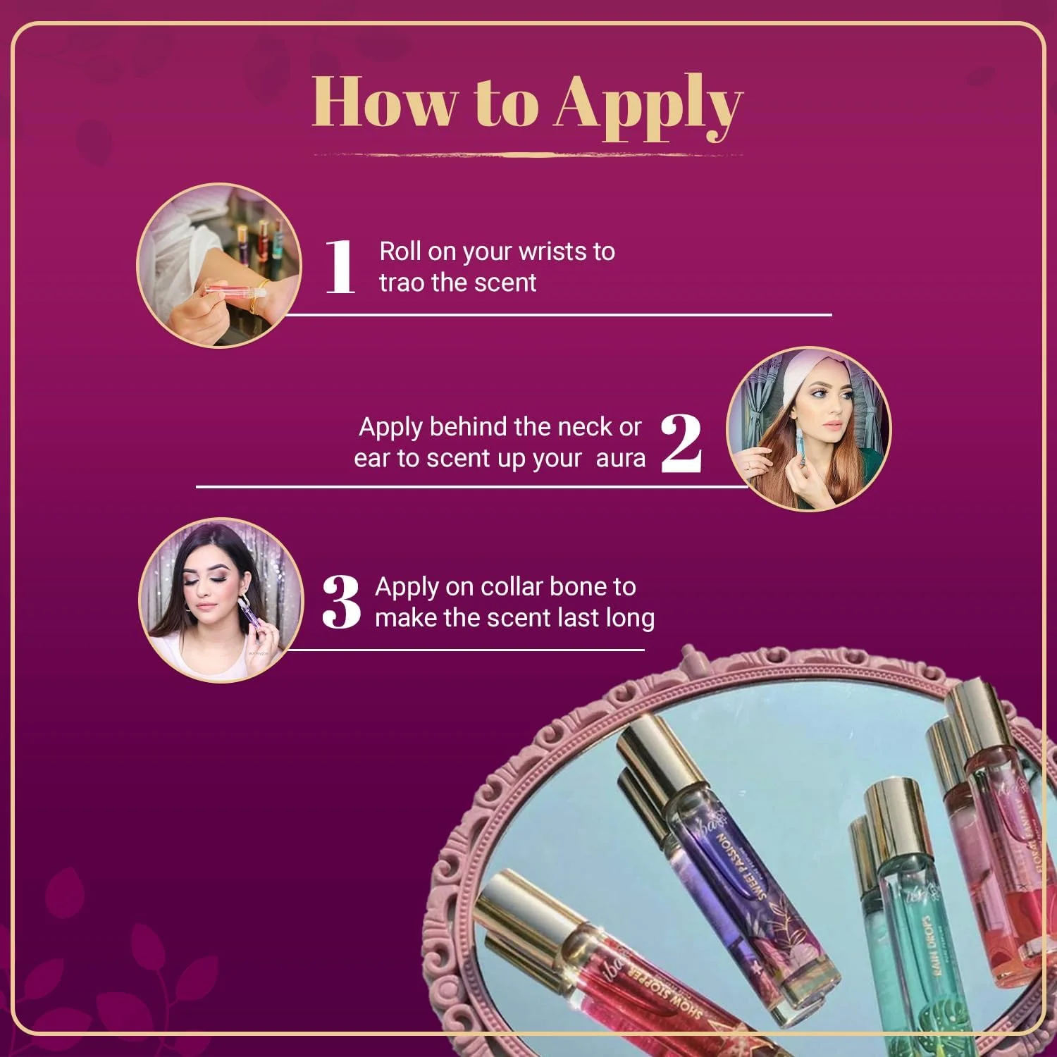 ست هدیه عطر زنانه ایبا (4 * 10 میلی لیتر) رایحه لوکس آکوا، میوه ای، گلی، چوبی، مشک و ادویه ای با ماندگاری طولانی | ست عطر رولی | بدون الکل ست هدیه عطر زنانه ایبا (4 * 10 میلی لیتر) رایحه لوکس آکوا، میوه ای، گلی، چوبی، مشک و ادویه ای با ماندگاری طولانی | ست عطر رولی | بدون الکل