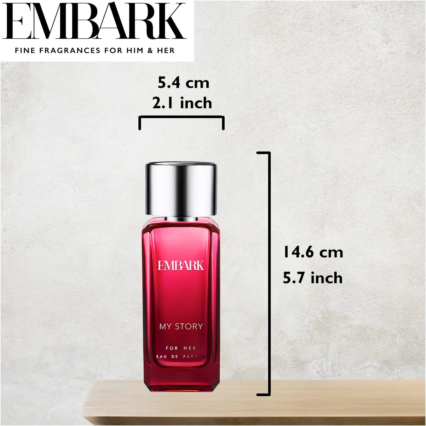 عطرهای EMBARK برای زنان/خانم ها/دختران - رایحه ماندگار، عطر زنانه مای استوری فور هر، گل های شرقی، رایحه تمام روز برای پوست هندی (100 میلی لیتر)