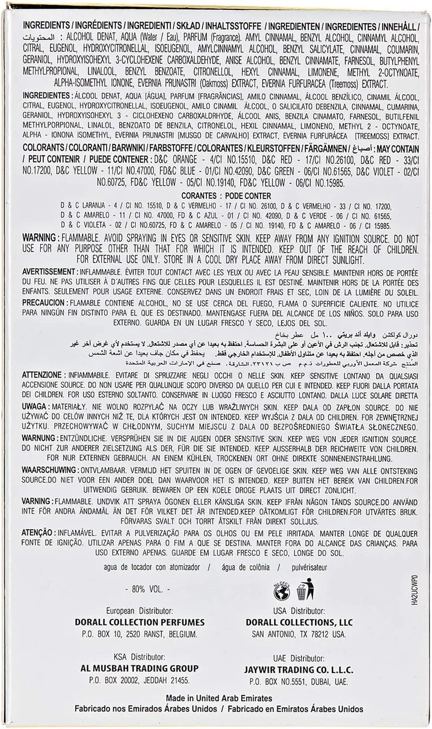 ادکلن زنانه دورال کالکشن مدل Wild & Pretty، رایحه چوبی و تند، ماندگاری طولانی، عطر بدن زنانه - 100 میلی لیتر