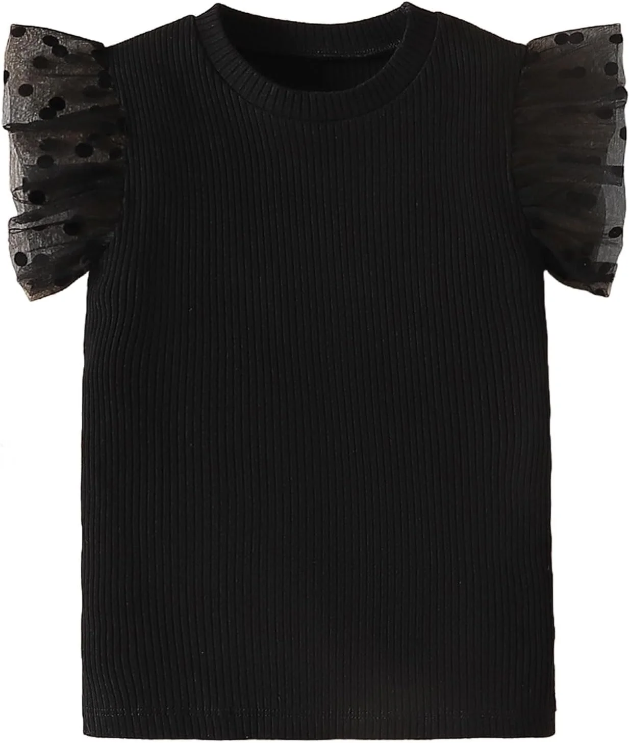 تی شرت دخترانه OPAWO، آستین پفی خالدار، تی شرت آستین کوتاه کبریتی، تی شرت تک رنگ دخترانه، سایز 1 تا 5 سال تی شرت دخترانه OPAWO، آستین پفی خالدار، تی شرت آستین کوتاه کبریتی، تی شرت تک رنگ دخترانه، سایز 1 تا 5 سال