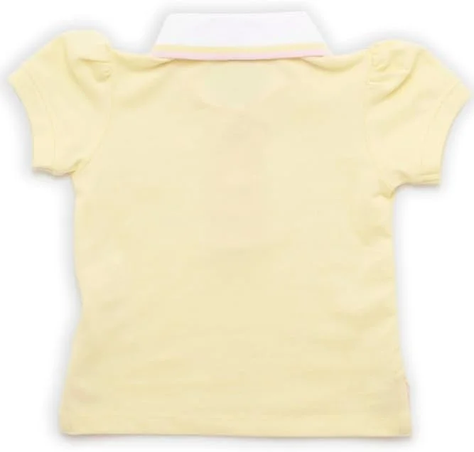 تی شرت آستین کوتاه یقه دار دخترانه Little Kangaroos، سایز 18-24 ماه، انبه ای مدل S24ROG26902D