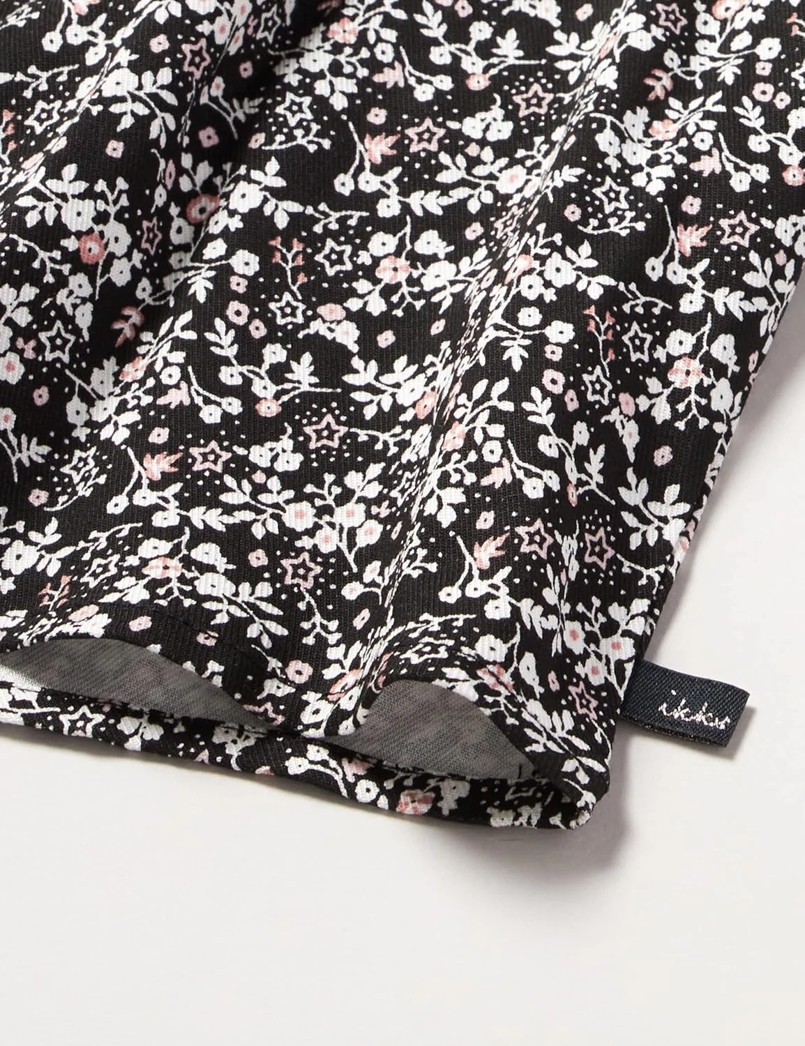 بلوز پسرانه نوزادی IKKS مدل Noire Imprimé Fleurs