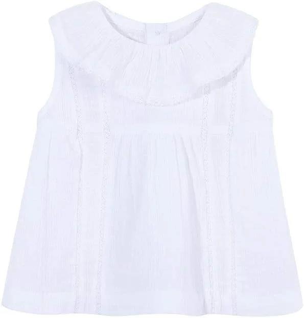 بلوز دخترانه نوزادی Gocco مدل Blusa Tiras Bordadas