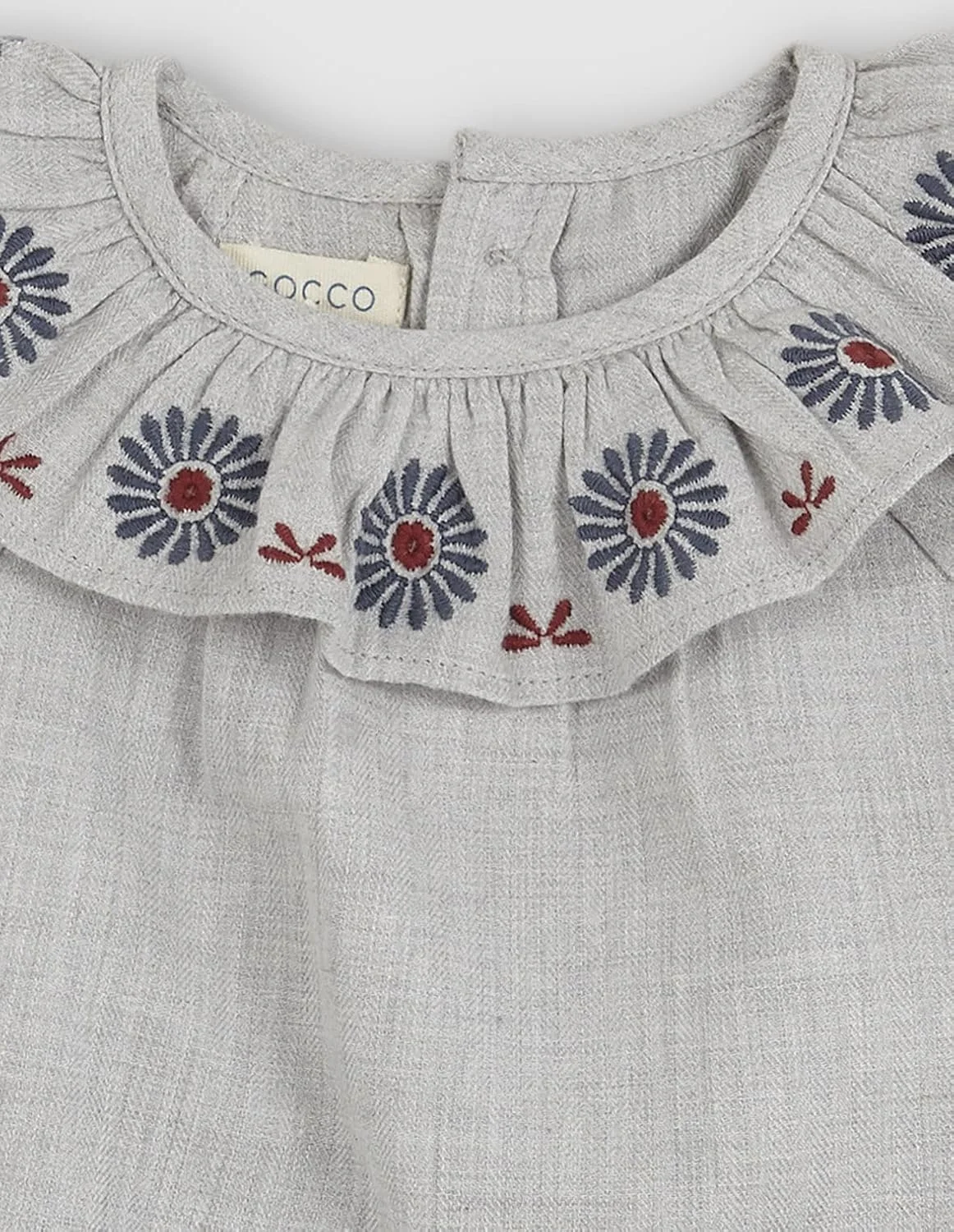 بلوز دخترانه گاکو مدل گلدوزی شده