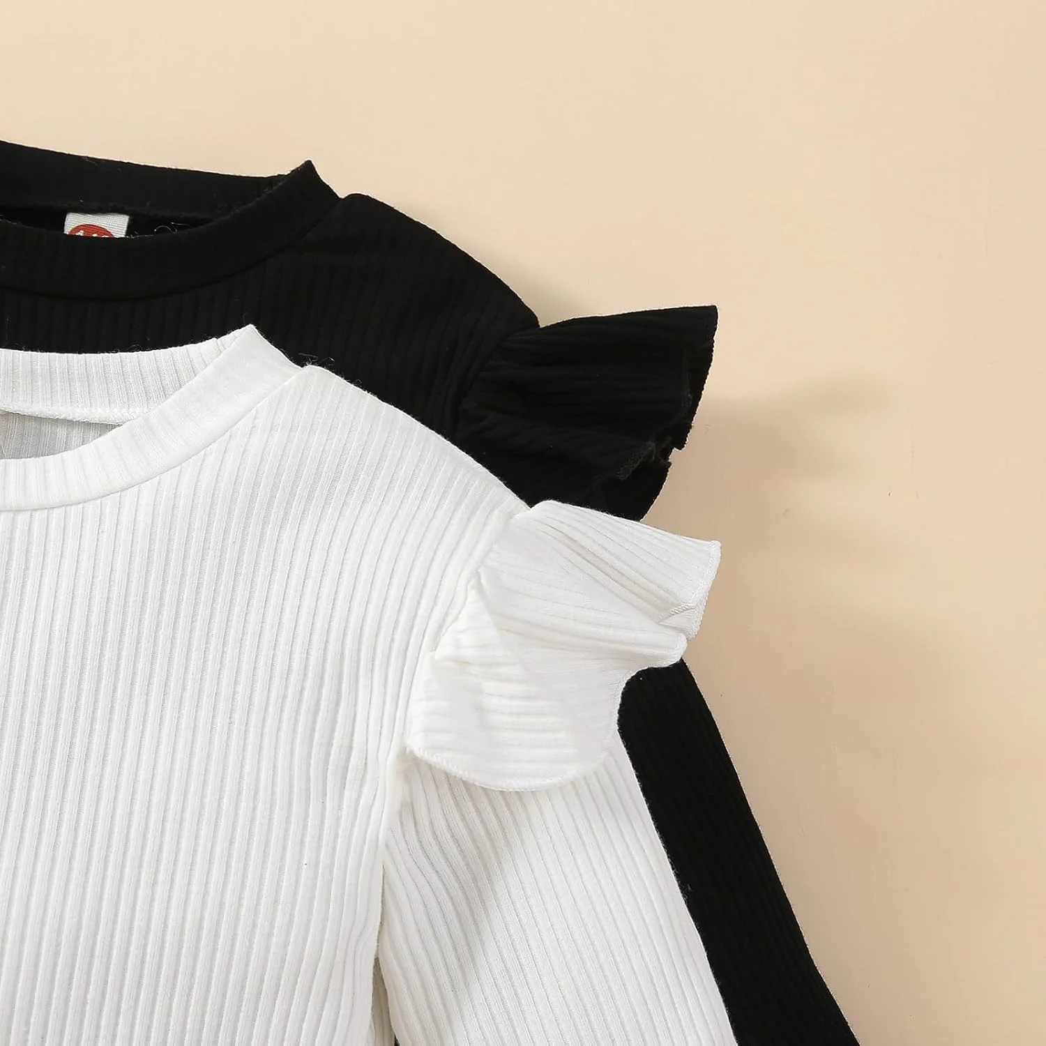 تی شرت های دخترانه بچه گانه آستین بلند چین دار، بلوز دنده ای دخترانه بچه گانه، لباس پاییزی دخترانه بچه گانه 2 عددی 12 ماهه تا 7 ساله تی شرت های دخترانه بچه گانه آستین بلند چین دار، بلوز دنده ای دخترانه بچه گانه، لباس پاییزی دخترانه بچه گانه 2 عددی 12 ماهه تا 7 ساله