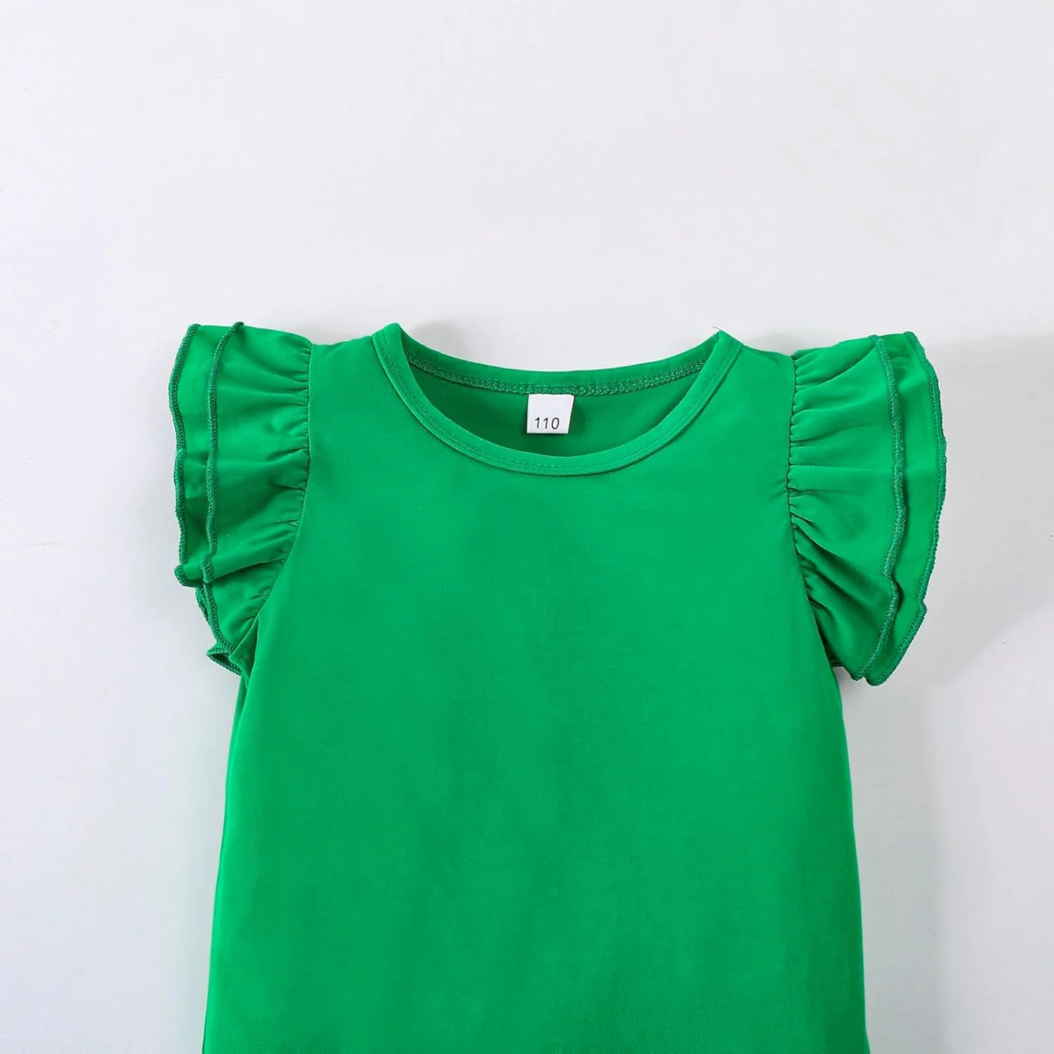 بلوز آستین کوتاه دخترانه بچه گانه یقه گرد چین دار - مناسب 12 ماه تا 7 سال بلوز آستین کوتاه دخترانه بچه گانه یقه گرد چین دار - مناسب 12 ماه تا 7 سال