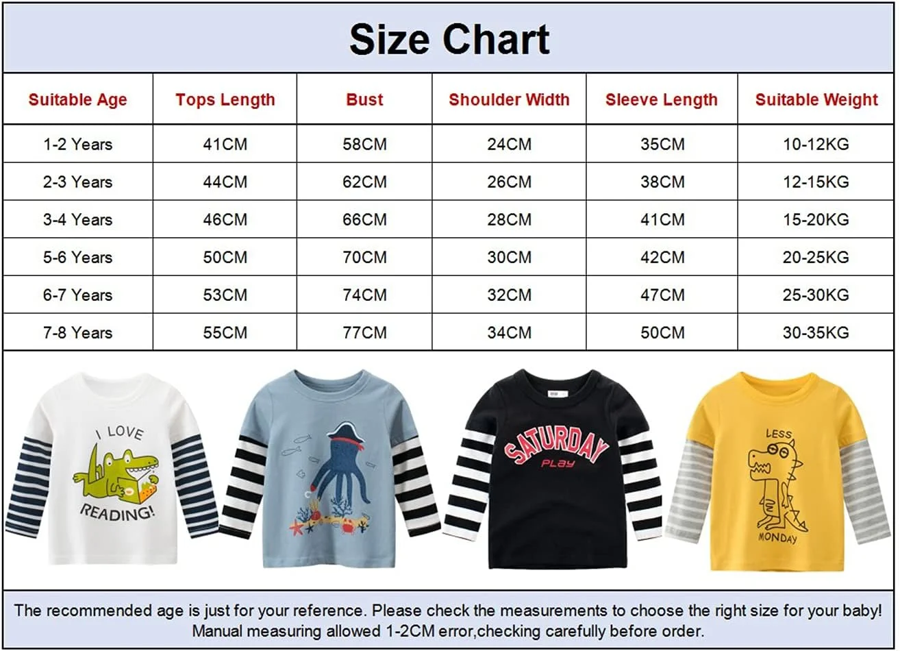 تی شرت راه راه پسرانه amropi، بسته 3 عددی، تی شرت آستین بلند پنبه ای طرح دایناسور برای 1 تا 8 سال