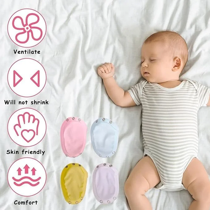 بسته 8 عددی افزایش دهنده سایز لباس نوزاد متسیزن، افزایش دهنده لباس زیر دکمه دار نوزاد برای لباس های زیر نوزادی و پوشک با قابلیت تنظیم، جلیقه رامپر پارچه نخی برای لباس های زیر نوزادی