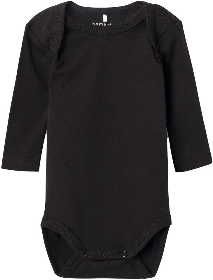 ONLY & SONS Unisex Nbnbody 2p Ls Solid Black Noos