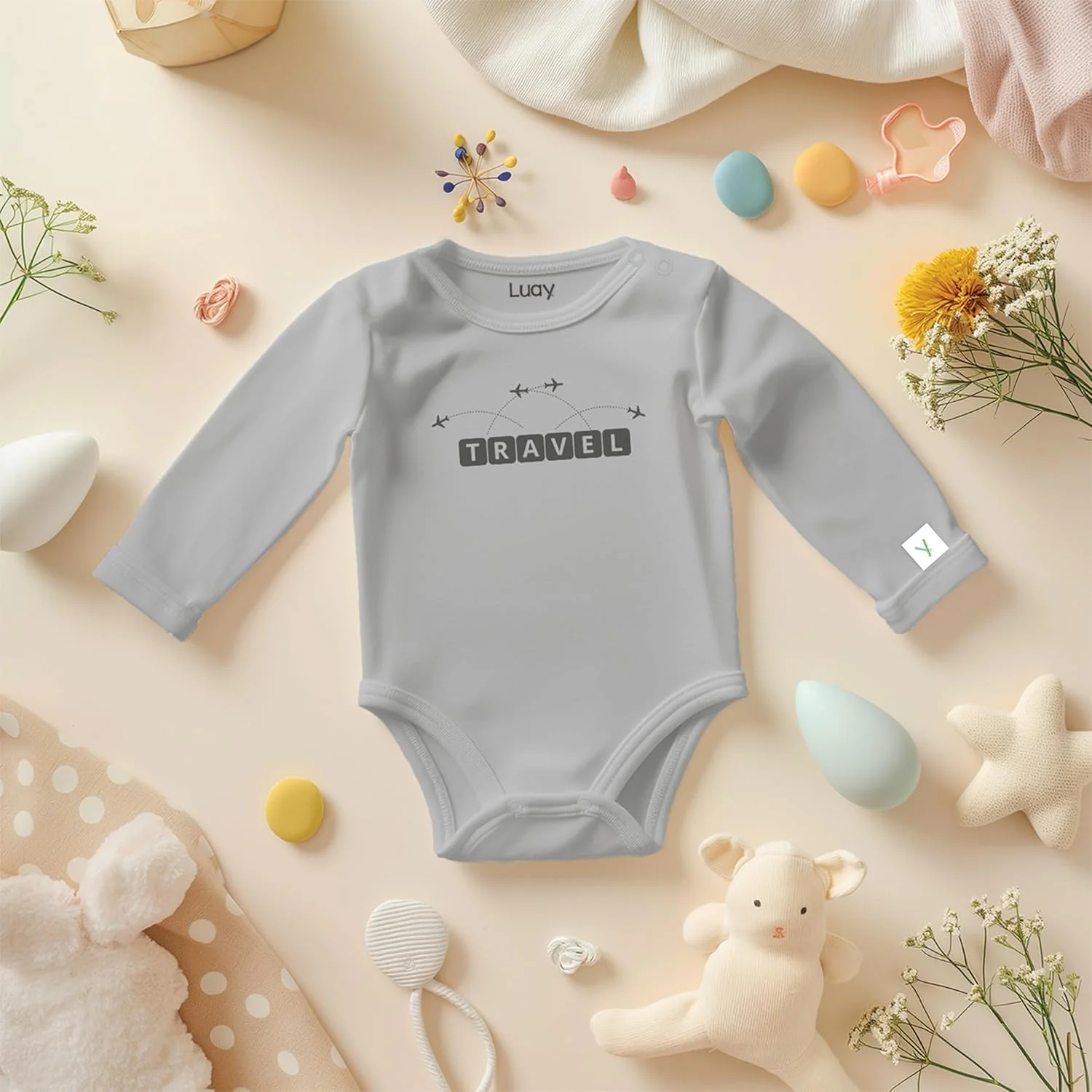 لباس سرهمی فوق العاده نرم LUAY با 100% الیاف بامبو، جامپسوت ممتاز برای نوزادان دختر و پسر - پارچه نرم با حس راحتی و لطافت، بهترین لباس خواب برای نوزادان، لباس شب برای کودکان