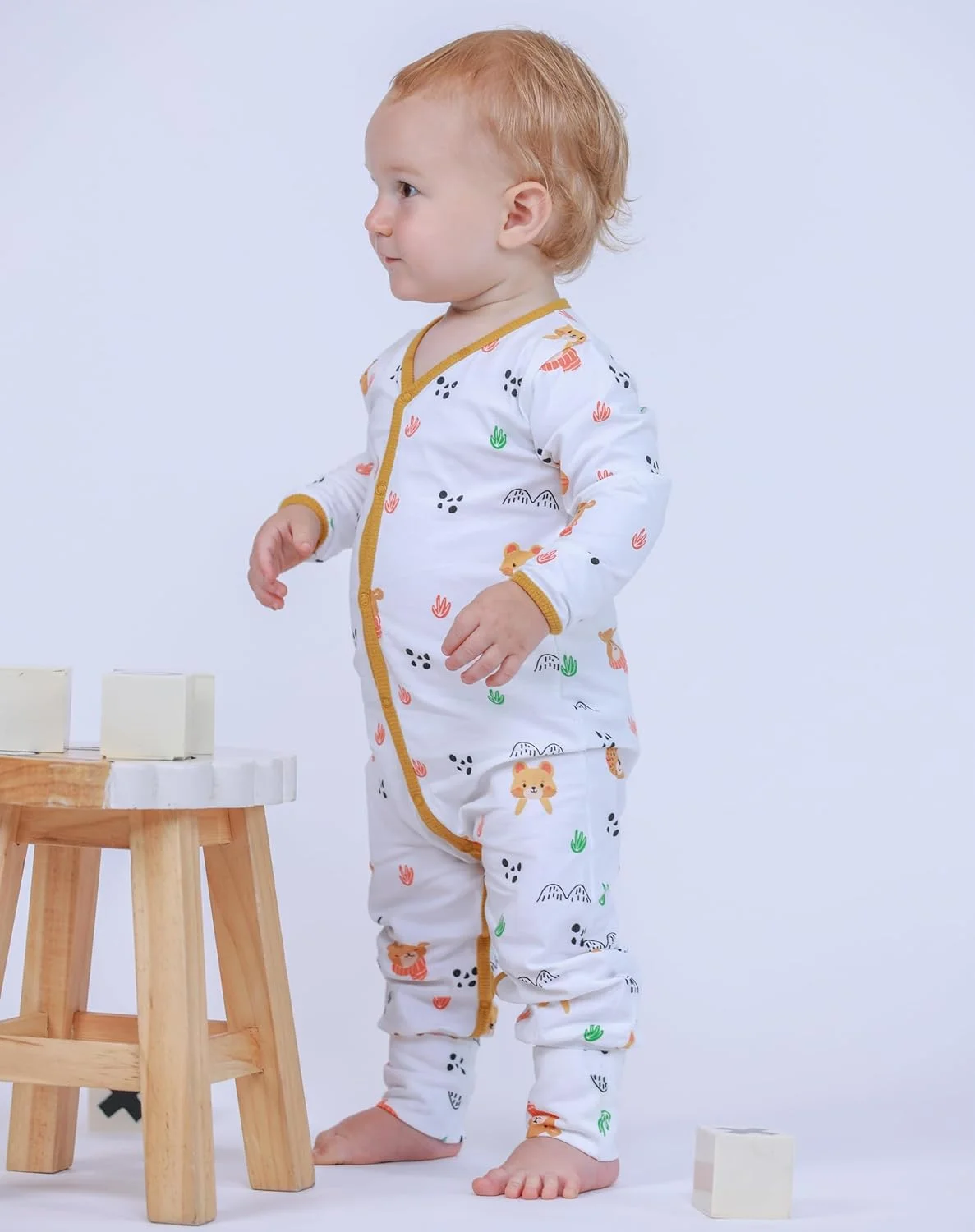 رامپر آستین بلند نخی 100% لوای، لباس خواب نوزادی دخترانه و پسرانه، 0-3 ماه | 3-6 ماه | 6-9 ماه | 9-12 ماه | 12-18 ماه | 18-24 ماه | لباس نوزاد _ موجود در طرح های مختلف