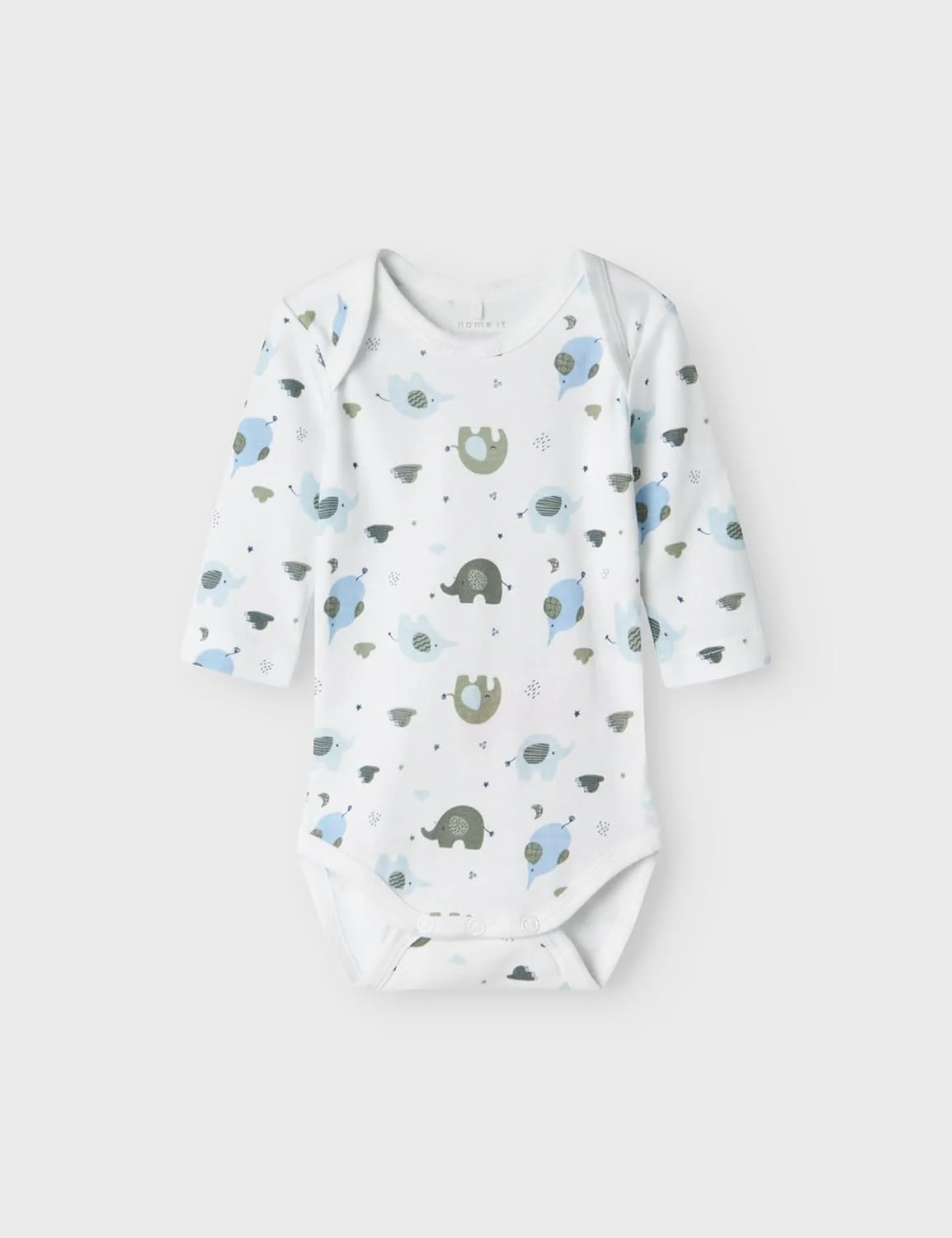 بادی آستین بلند نوزادی پسرانه طرح فیل name it مدل NBMBODY 3P بادی آستین بلند نوزادی پسرانه طرح فیل name it مدل NBMBODY 3P