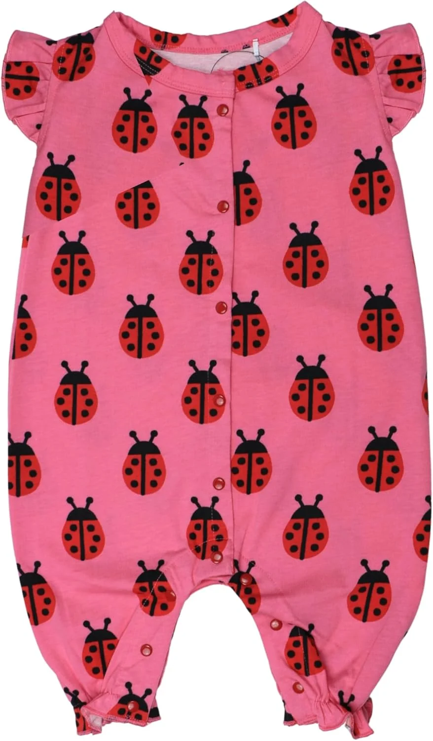 رامپر نوزادی کیدی بامز، طرح کفشدوزک، یقه گرد، پارچه نرم 100% پنبه، بادی آستین چین دار، لباس راحت نوزاد، لباس یکسره برای نوزاد دختر (0-12 ماه) رامپر نوزادی کیدی بامز، طرح کفشدوزک، یقه گرد، پارچه نرم 100% پنبه، بادی آستین چین دار، لباس راحت نوزاد، لباس یکسره برای نوزاد دختر (0-12 ماه)