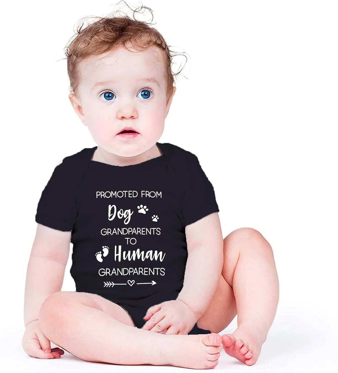 بادی نوزادی طرح ارتقا از پدربزرگ و مادربزرگ سگ به پدربزرگ و مادربزرگ انسان - نوزاد، унисекс - صورتی، سایز: نوزاد بادی نوزادی طرح ارتقا از پدربزرگ و مادربزرگ سگ به پدربزرگ و مادربزرگ انسان - نوزاد، унисекс - صورتی، سایز: نوزاد