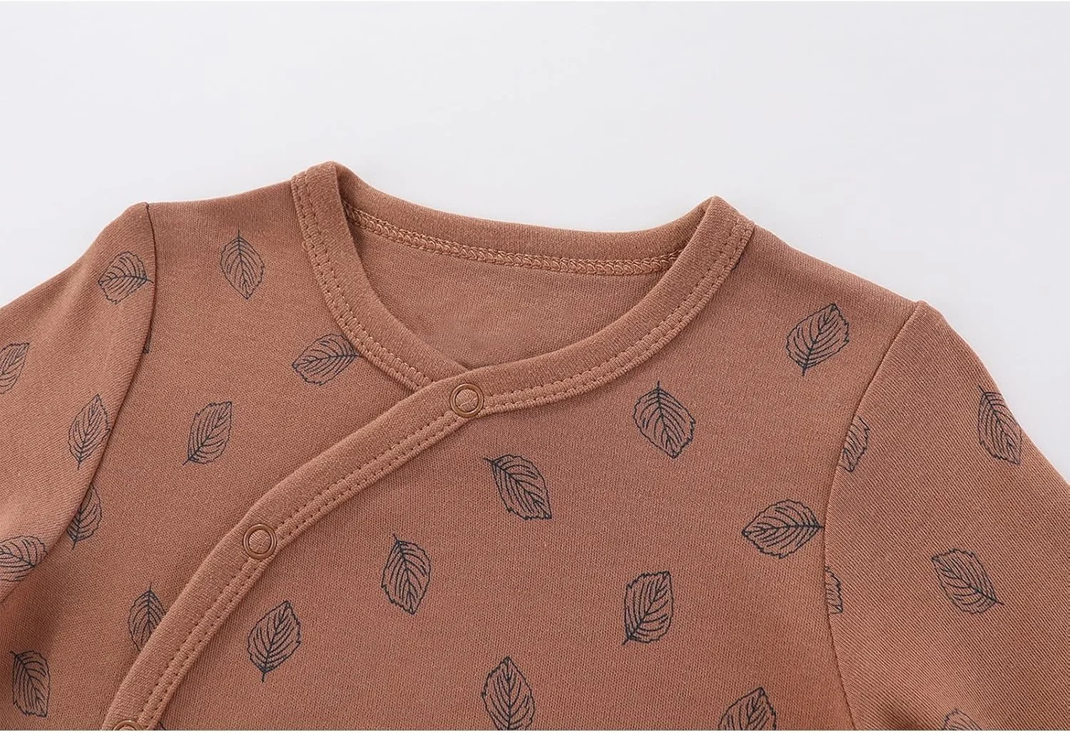 ست سه عددی رامپر نخی آستین بلند نوزادی JELYLOVE مناسب پسر و دختر، لباس سرهمی نوزاد 0 تا 12 ماه