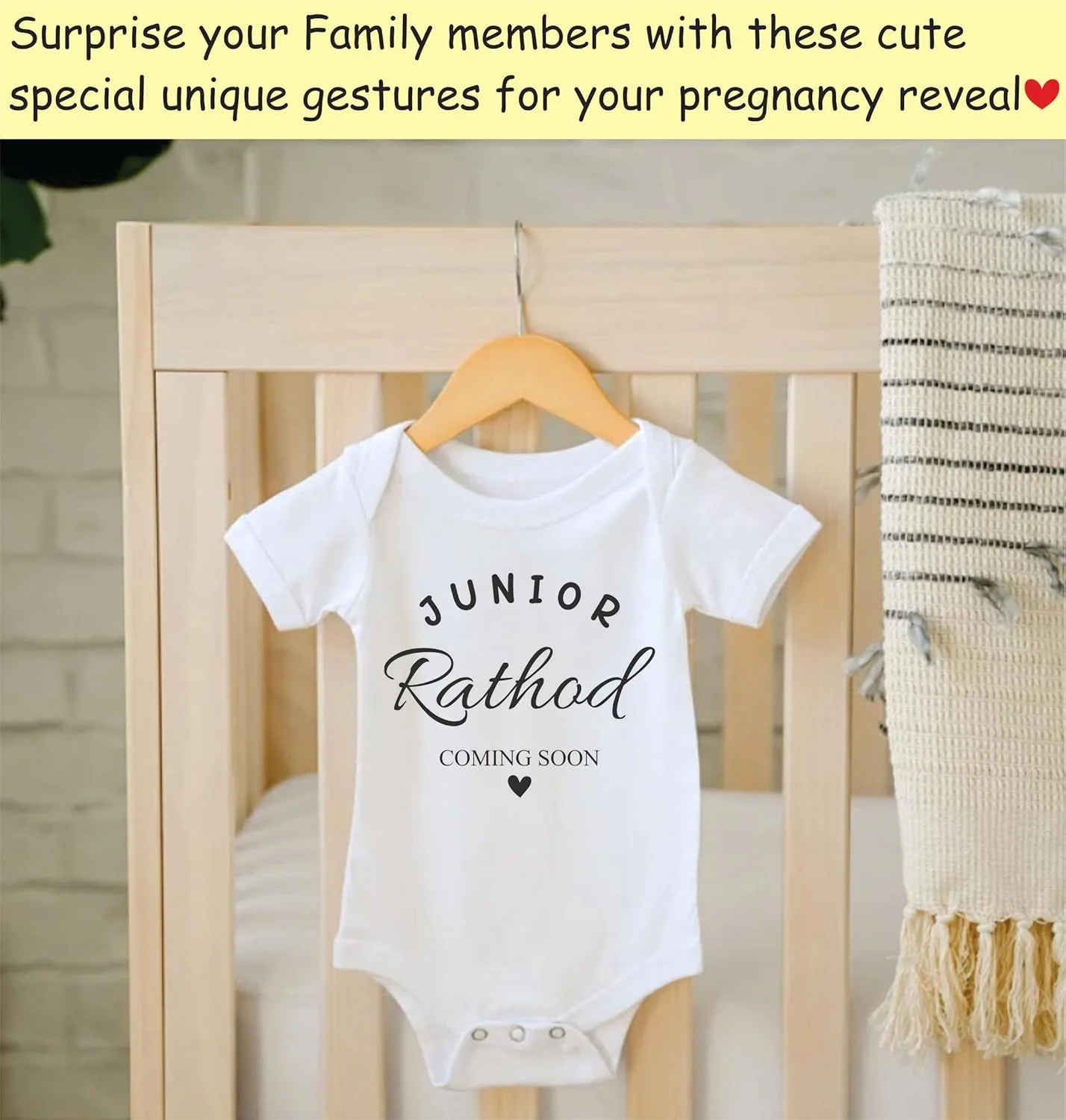 هدیه اعلام بارداری Lillypupp برای پدربزرگ و مادربزرگ | بادی نوزادی خبر بارداری | ایده سورپرایز برای مادربزرگ، پدربزرگ، پدر، همسر، خاله، عمو یا خانواده