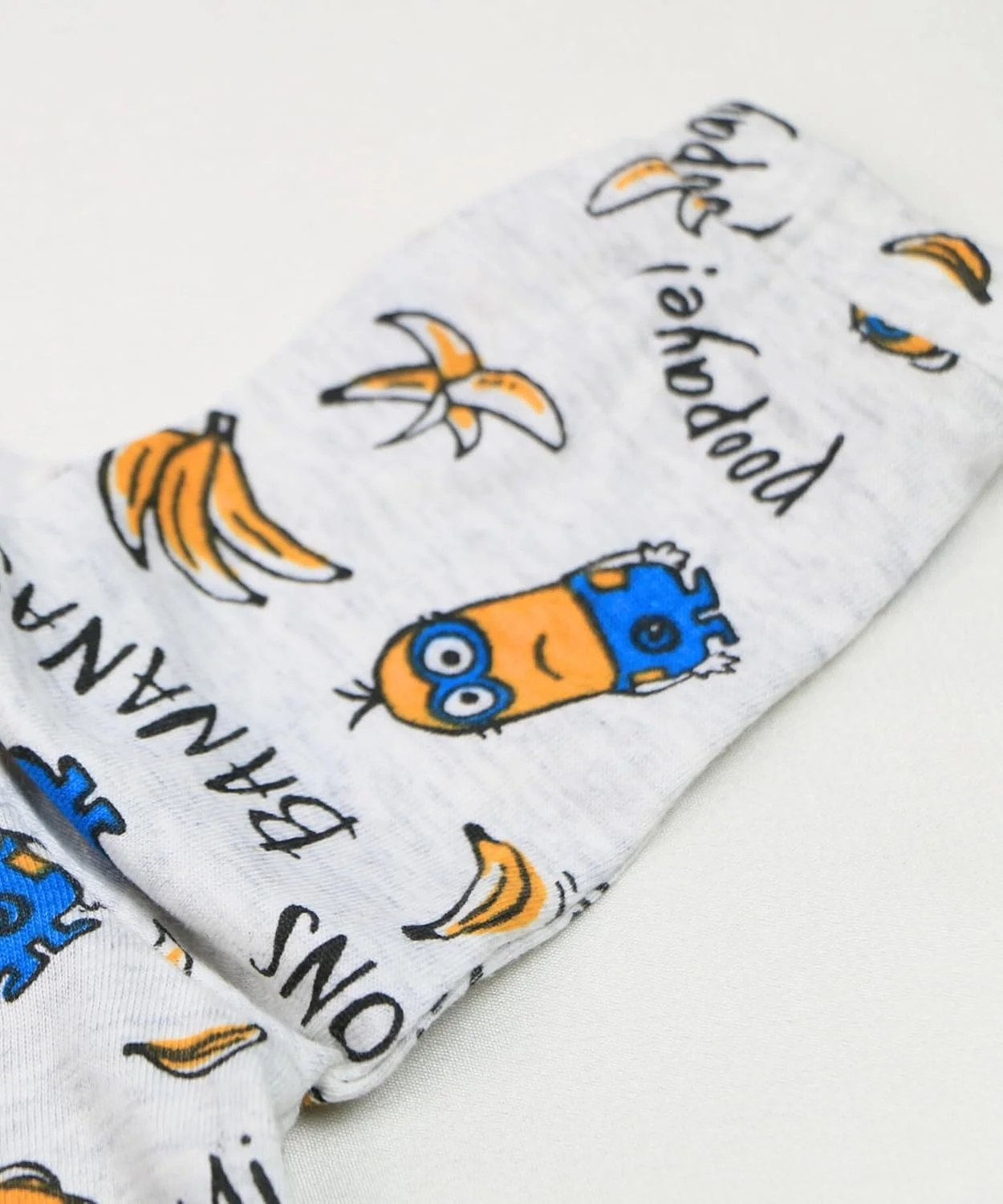 رامپر نوزادی یونی‌سکس کیدی‌بامز، طرح مینیون‌ها، پارچه نرم 100% پنبه، بادی آستین بلند، لباس راحت نوزاد، سرهمی برای نوزادان پسر و دختر (0-12 ماه)