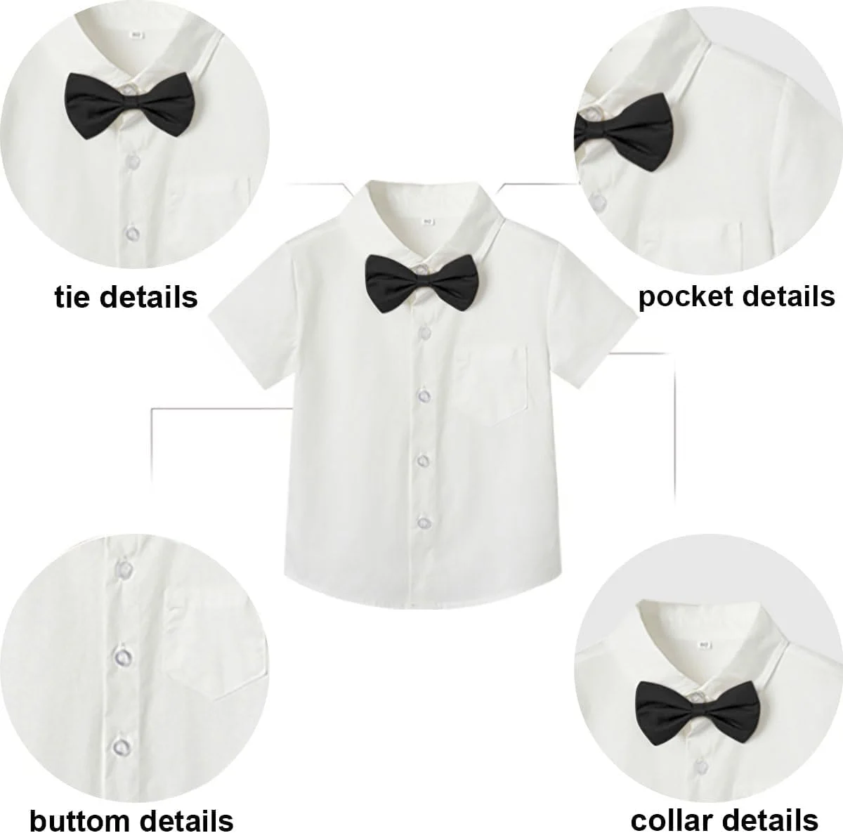 لباس تولد یک سالگی پسرانه KASTWAVE، رامپر بادی پاپیون پسرانه، سایز 100 سانتی متر