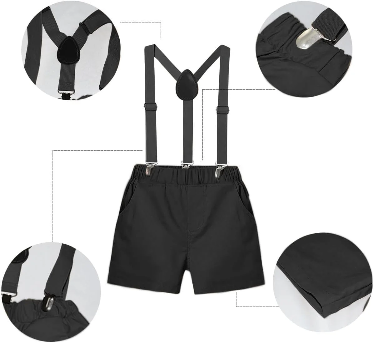 لباس تولد یک سالگی پسرانه KASTWAVE، رامپر بادی پاپیون پسرانه، سایز 100 سانتی متر