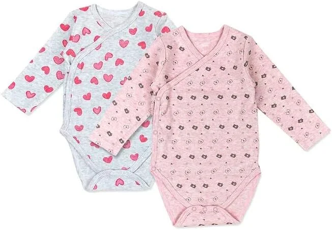 بادی آستین بلند کیمونویی 2 عددی نوزاد اینفنسی، چند رنگ بادی آستین بلند کیمونویی 2 عددی نوزاد اینفنسی، چند رنگ