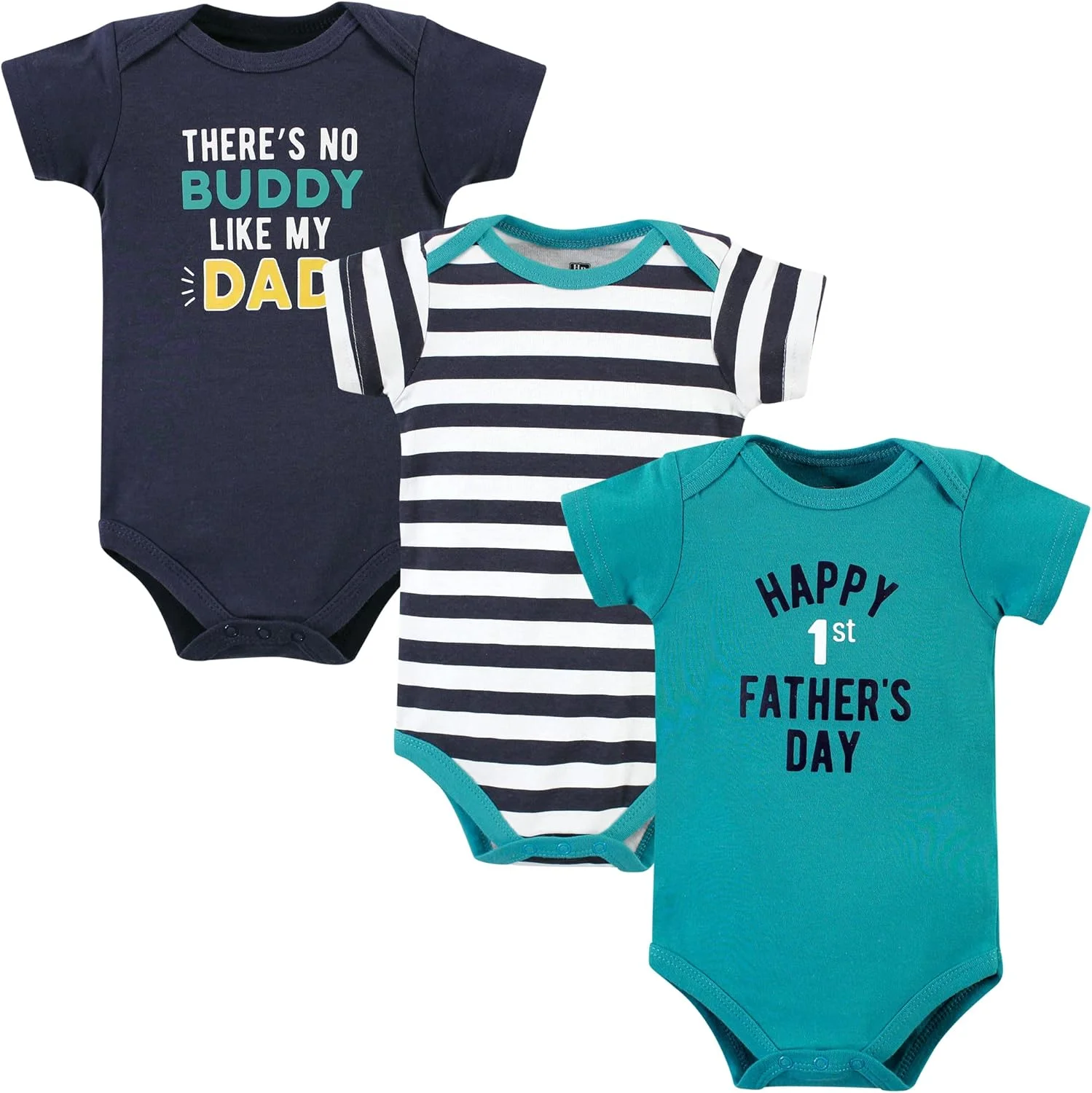 ست بادی نخی دخترانه هادسون بیبی و تی شرت کودک (بسته 3 عددی)