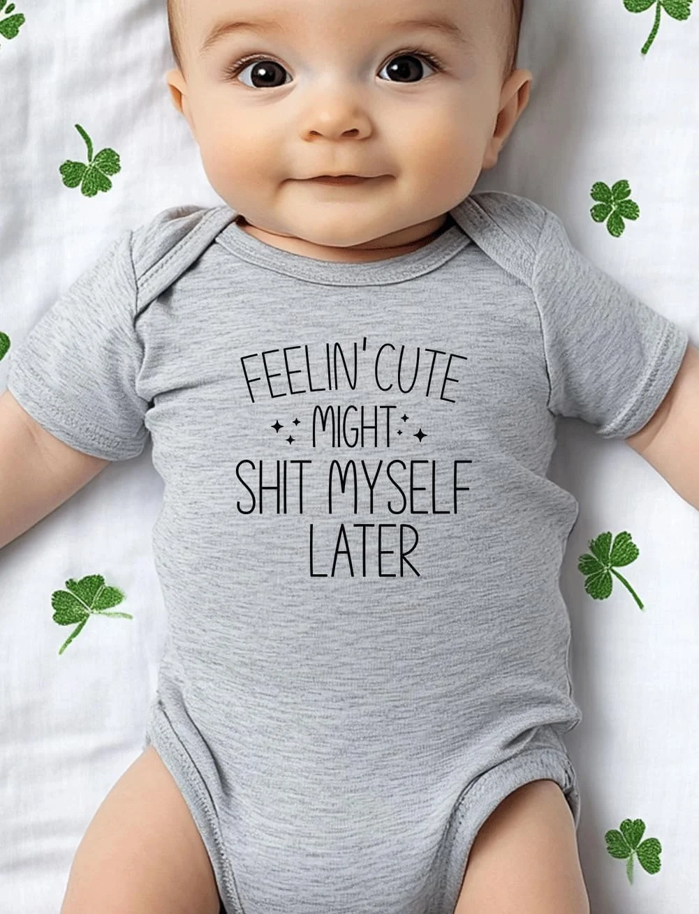 لباس سرهمی آستین کوتاه نوزادی پسرانه و دخترانه با طرح حروف بامزه، مناسب برای اعلام بارداری لباس سرهمی آستین کوتاه نوزادی پسرانه و دخترانه با طرح حروف بامزه، مناسب برای اعلام بارداری