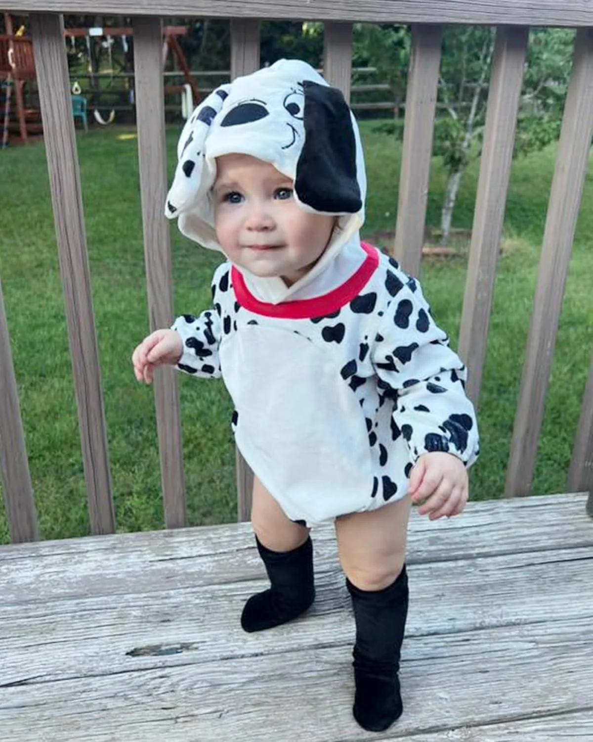 لباس سرهمی کلاه دار نوزاد دخترانه طرح حیوانات HINTINA به همراه جوراب - مناسب هالووین، کریسمس، پاییز و زمستان لباس سرهمی کلاه دار نوزاد دخترانه طرح حیوانات HINTINA به همراه جوراب - مناسب هالووین، کریسمس، پاییز و زمستان