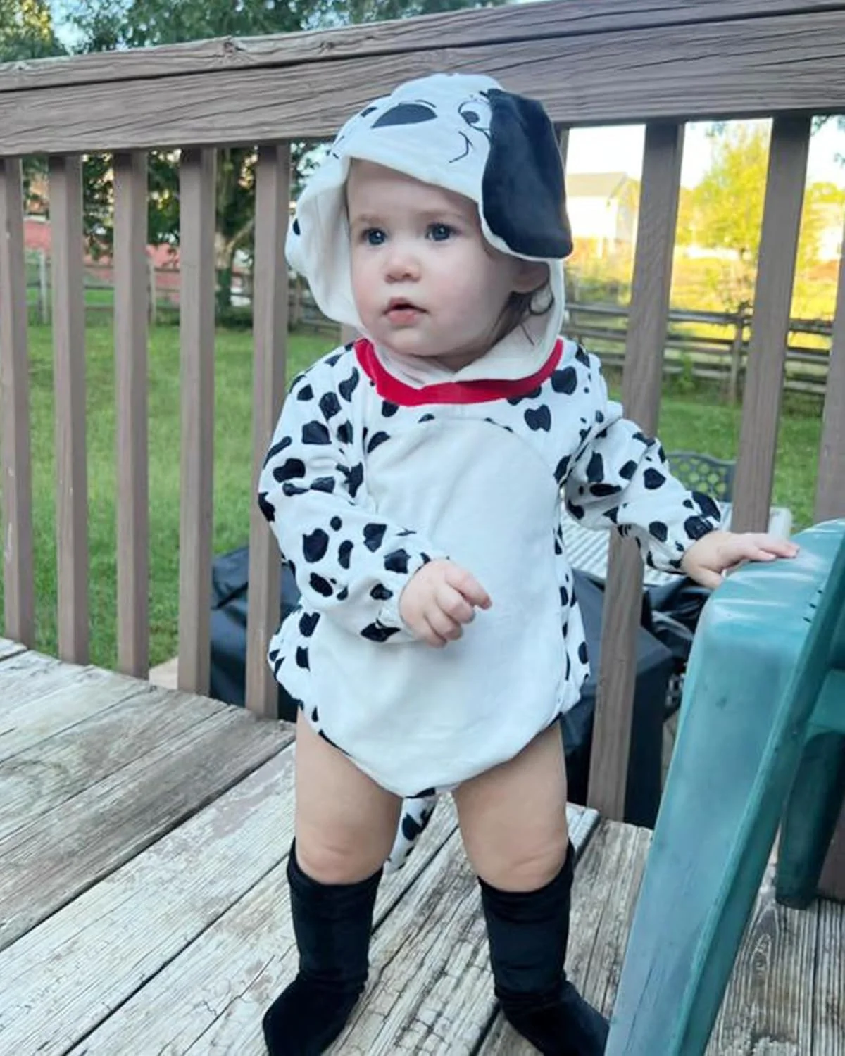 لباس سرهمی کلاه دار نوزاد دخترانه طرح حیوانات HINTINA به همراه جوراب - مناسب هالووین، کریسمس، پاییز و زمستان لباس سرهمی کلاه دار نوزاد دخترانه طرح حیوانات HINTINA به همراه جوراب - مناسب هالووین، کریسمس، پاییز و زمستان