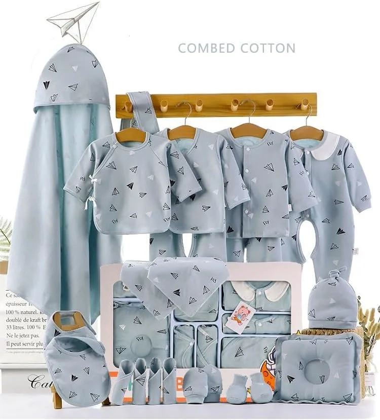 ست هدیه نوزادی HALAYAYA® ست لباس نوزادی هدیه لباس نوزاد دخترانه پسرانه پنبه ممتاز ست لوازم جانبی لباس نوزاد مناسب برای نوزاد تا 3 ماهگی ست هدیه نوزادی HALAYAYA® ست لباس نوزادی هدیه لباس نوزاد دخترانه پسرانه پنبه ممتاز ست لوازم جانبی لباس نوزاد مناسب برای نوزاد تا 3 ماهگی