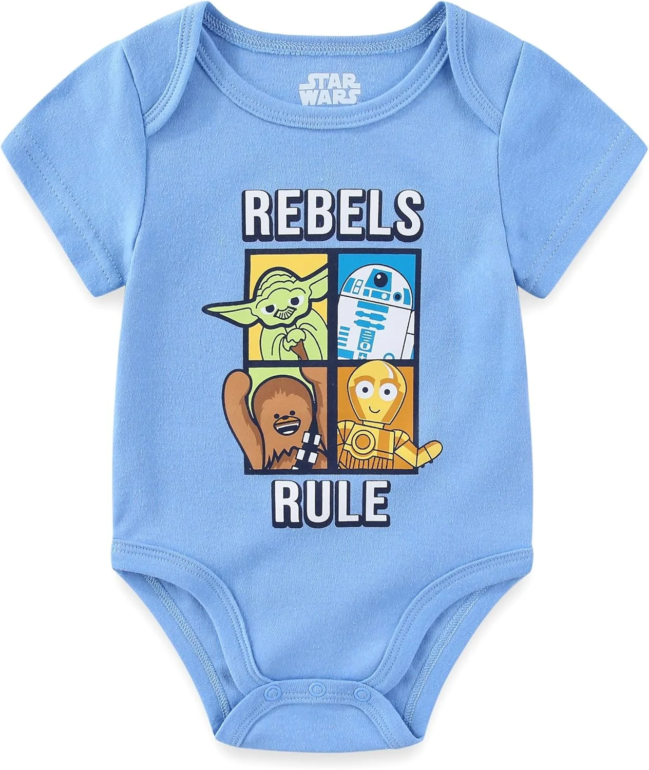 لباس زیر دکمه ای 5 تایی پسرانه گروگو جنگ ستارگان برای نوزادان لباس زیر دکمه ای 5 تایی پسرانه گروگو جنگ ستارگان برای نوزادان