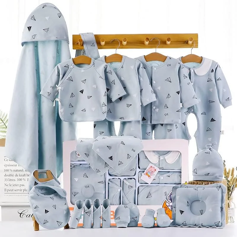 ست هدیه نوزادی HALAYAYA® ست لباس نوزادی هدیه لباس نوزاد دخترانه پسرانه پنبه ممتاز ست لوازم جانبی لباس نوزاد مناسب برای نوزاد تا 3 ماهگی ست هدیه نوزادی HALAYAYA® ست لباس نوزادی هدیه لباس نوزاد دخترانه پسرانه پنبه ممتاز ست لوازم جانبی لباس نوزاد مناسب برای نوزاد تا 3 ماهگی