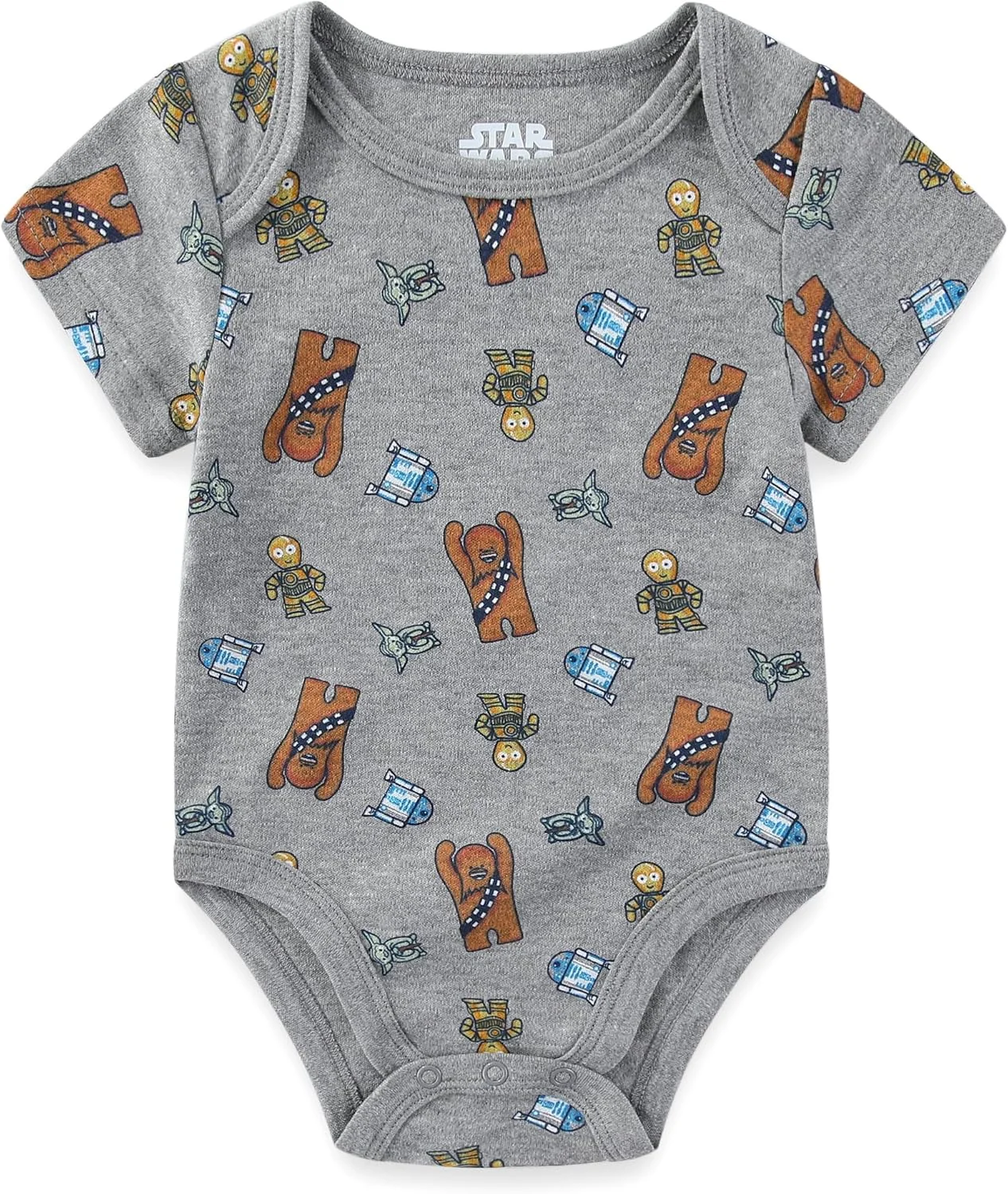 لباس زیر دکمه ای 5 تایی پسرانه گروگو جنگ ستارگان برای نوزادان لباس زیر دکمه ای 5 تایی پسرانه گروگو جنگ ستارگان برای نوزادان