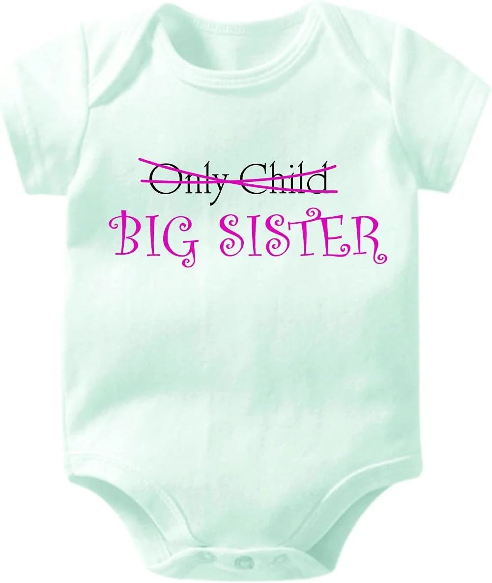 رامپر نوزادی خواهر بزرگتر، لباس یکسره، رامپر راکشا بندان برای برادر و خواهر، مناسب برای عکاسی بارداری مادر، مادران، مادران جدید، راکشا بندان، اعلام بارداری