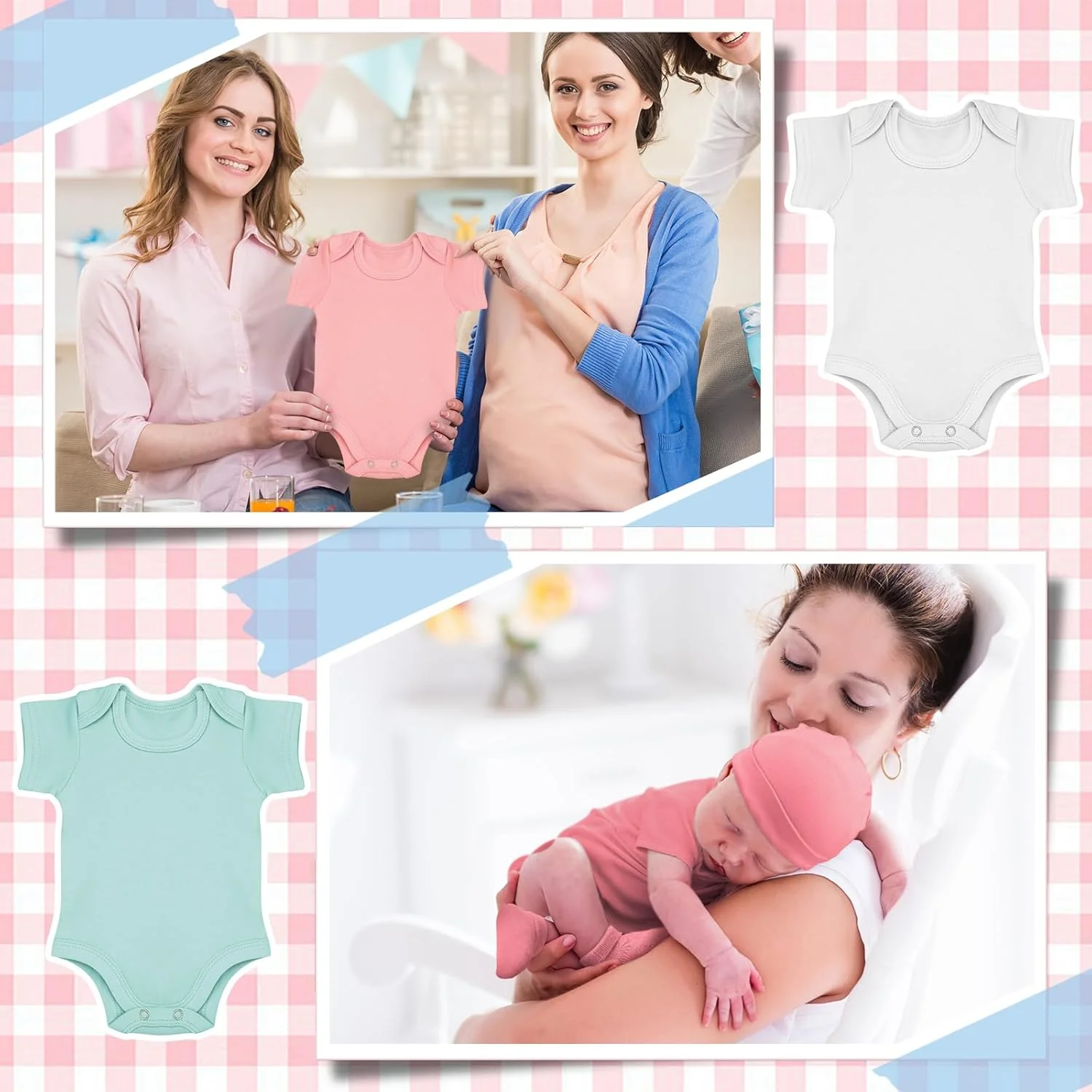 ست لباس نوزادی 4 تکه Glitopper - شامل بادی، لباس، کلاه و جوراب برای نوزاد نارس ست لباس نوزادی 4 تکه Glitopper - شامل بادی، لباس، کلاه و جوراب برای نوزاد نارس