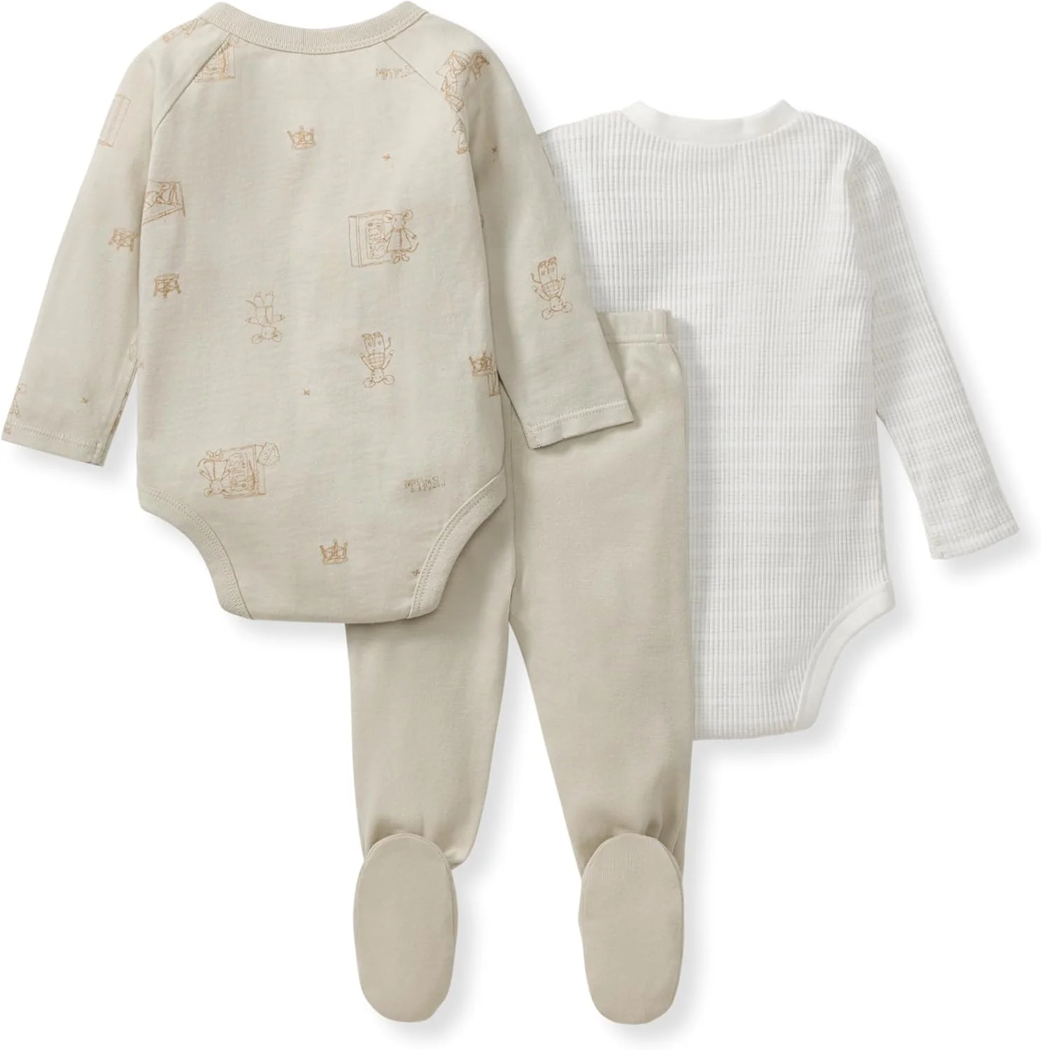 ست بادی و شلوار نوزادی Burt's Bees Baby، لباس نوزادی 100% پنبه ارگانیک، ست لباس نوزادی و نوپا
