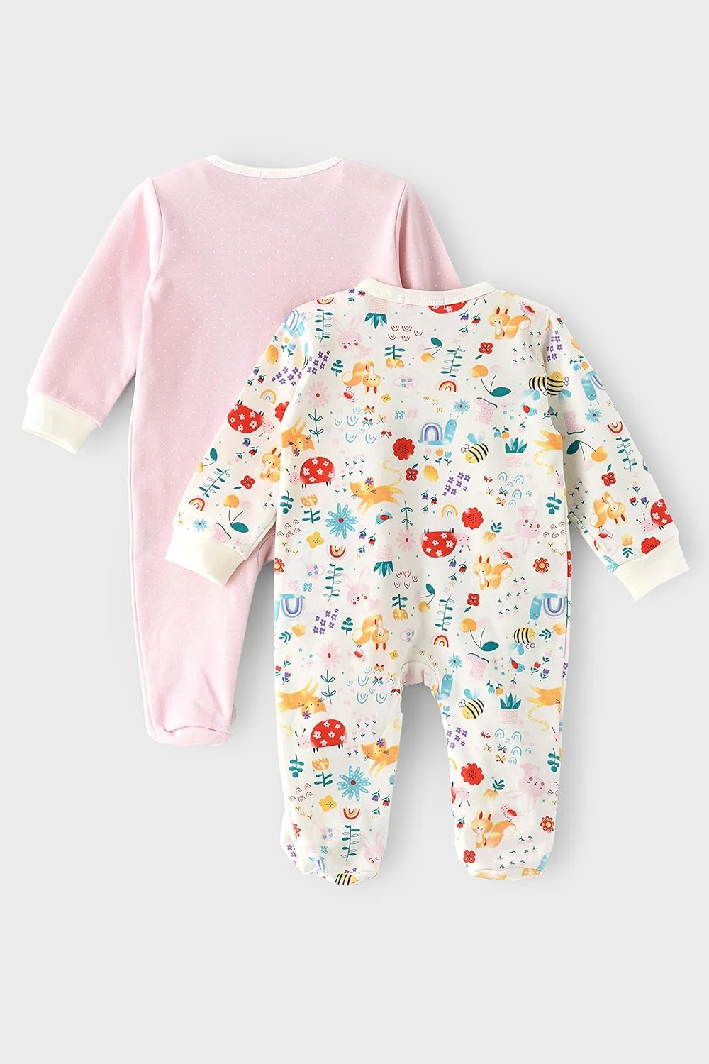 لباس خواب دو تکه بچگانه BooBoo Kids Garden Range، بلوز نخی 100% برای نوزادان دختر و پسر