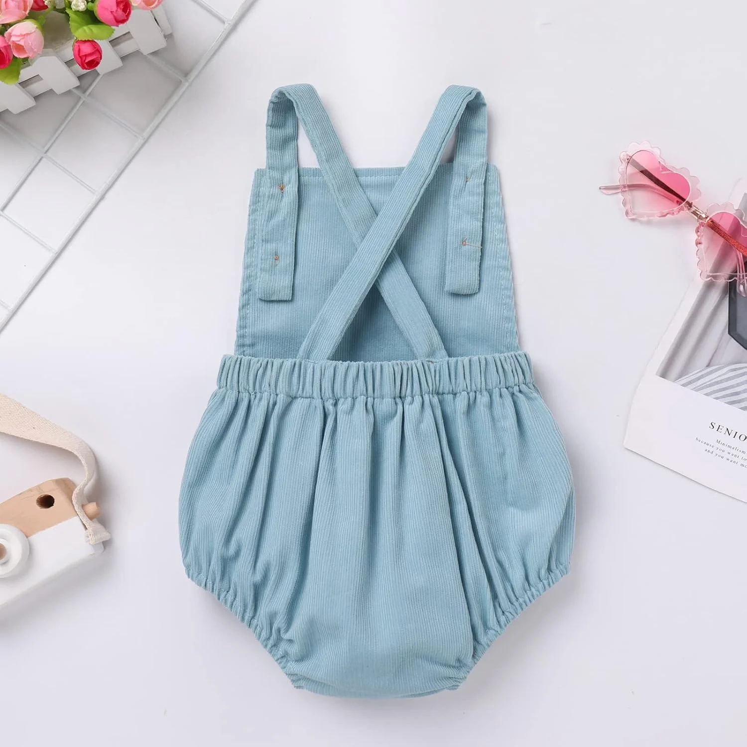 لباس تولد یک سالگی دخترانه و پسرانه FYMNSI، رامپر مخملی، بند دکمه دار، پشت ضربدری، سرهمی پیشبندی لباس تولد یک سالگی دخترانه و پسرانه FYMNSI، رامپر مخملی، بند دکمه دار، پشت ضربدری، سرهمی پیشبندی