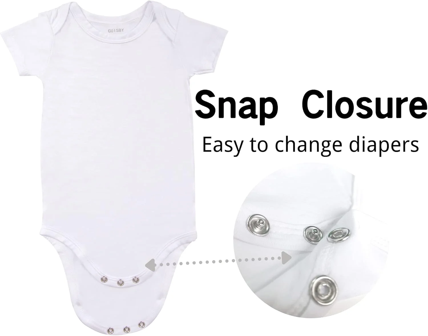 بادی آستین کوتاه نوزادی GUISBY، ریون تابستانی مناسب نوزادان پسر و دختر 0-24 ماه بادی آستین کوتاه نوزادی GUISBY، ریون تابستانی مناسب نوزادان پسر و دختر 0-24 ماه