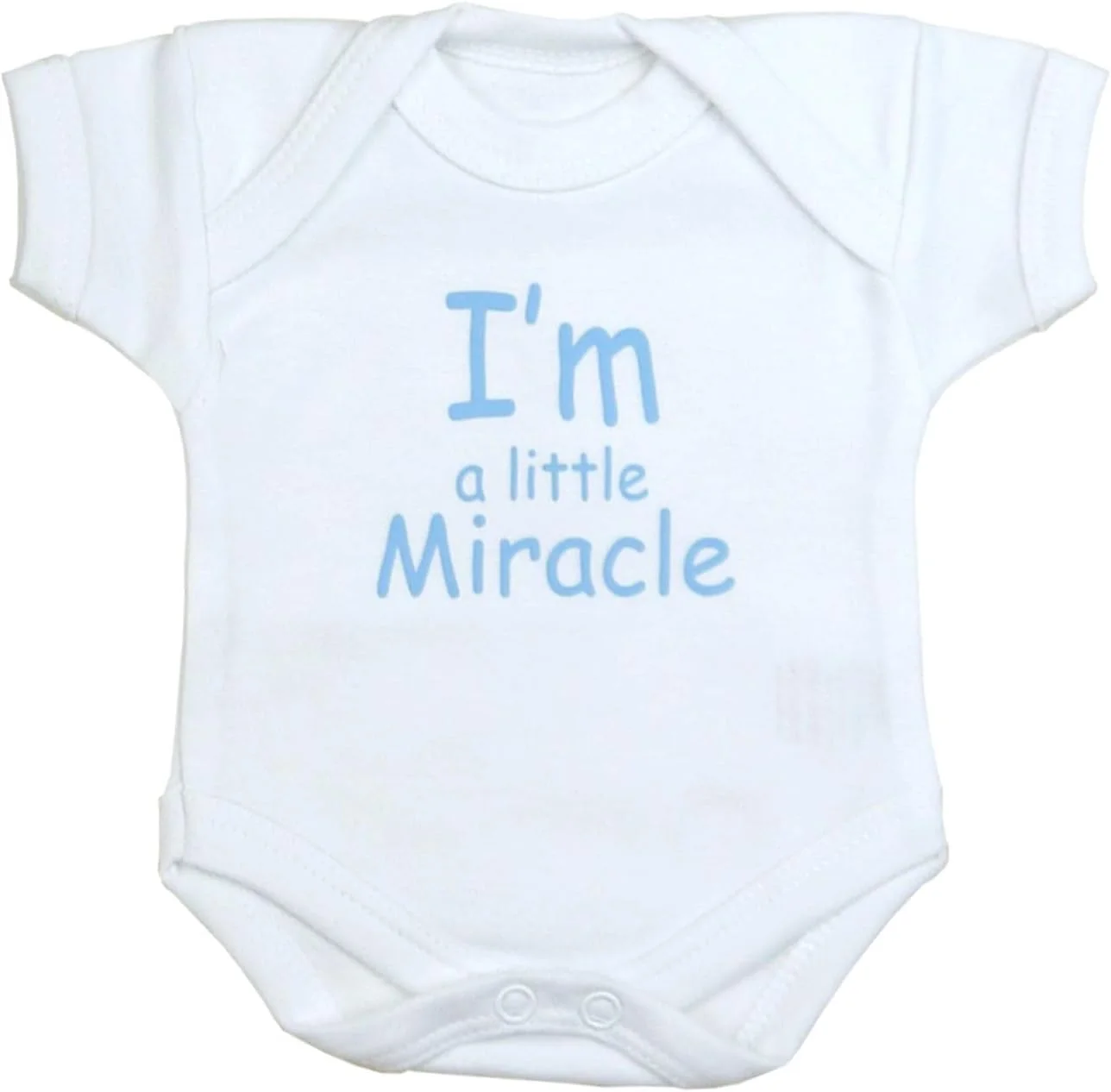 بسته 2 عددی لباس نوزاد نارس / زیرپوش سایز 0.7 تا 3.4 کیلوگرم با طرح "من یک معجزه کوچک هستم"، صورتی یا آبی بسته 2 عددی لباس نوزاد نارس / زیرپوش سایز 0.7 تا 3.4 کیلوگرم با طرح "من یک معجزه کوچک هستم"، صورتی یا آبی