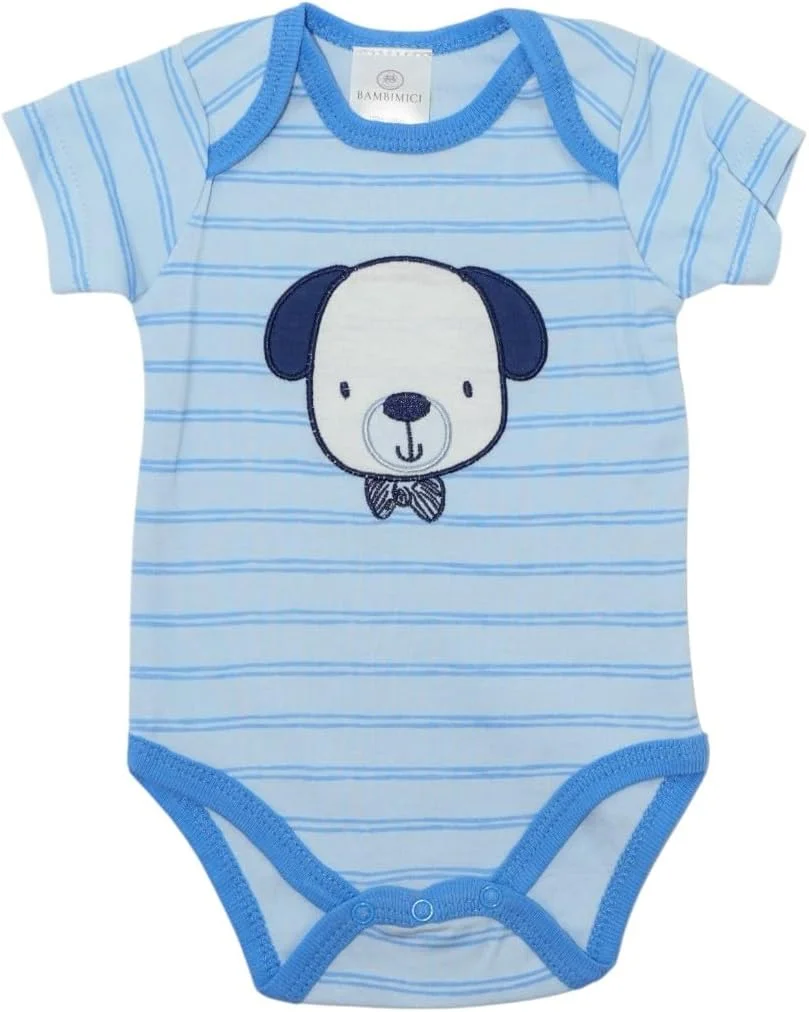 ست سه تکه بادی آستین کوتاه طرح حیوانات Bambimici برای نوزاد پسر ست سه تکه بادی آستین کوتاه طرح حیوانات Bambimici برای نوزاد پسر