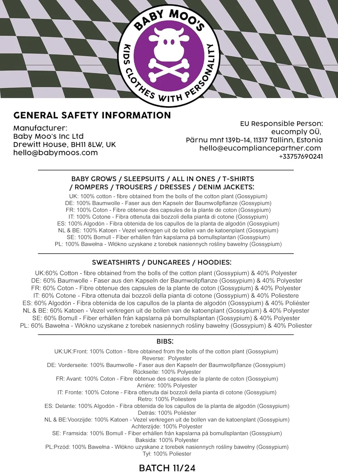 لباس نوزادی راک برای پسران یا دختران | جلیقه/بادی فلزی نوزادی با طرح شیر، چرت زدن، راک اند رول - هدیه های موسیقی نوزاد | از BABY MOO'S UK